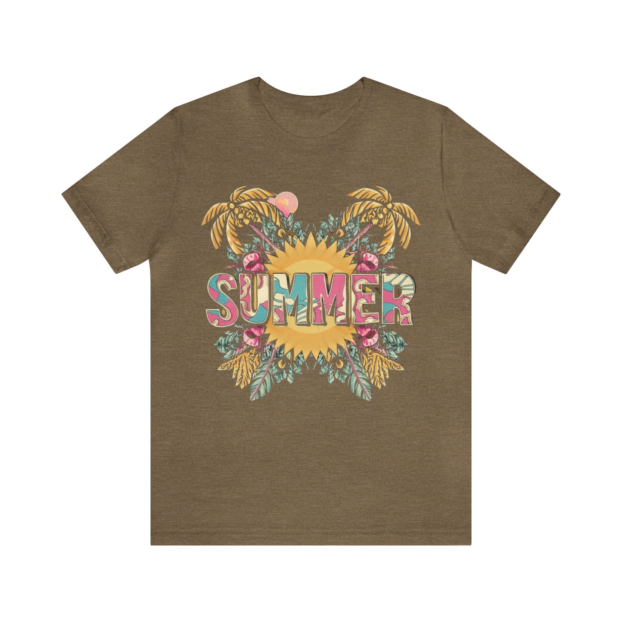 Summer Unisex Jersey Short Sleeve Tee