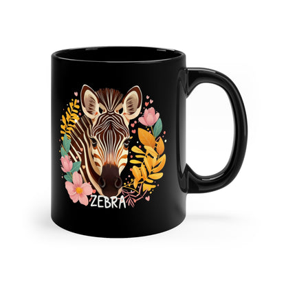 Zebra 11oz Black Mug