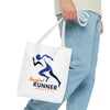 Barefoot Runner Tote Bag (AOP)