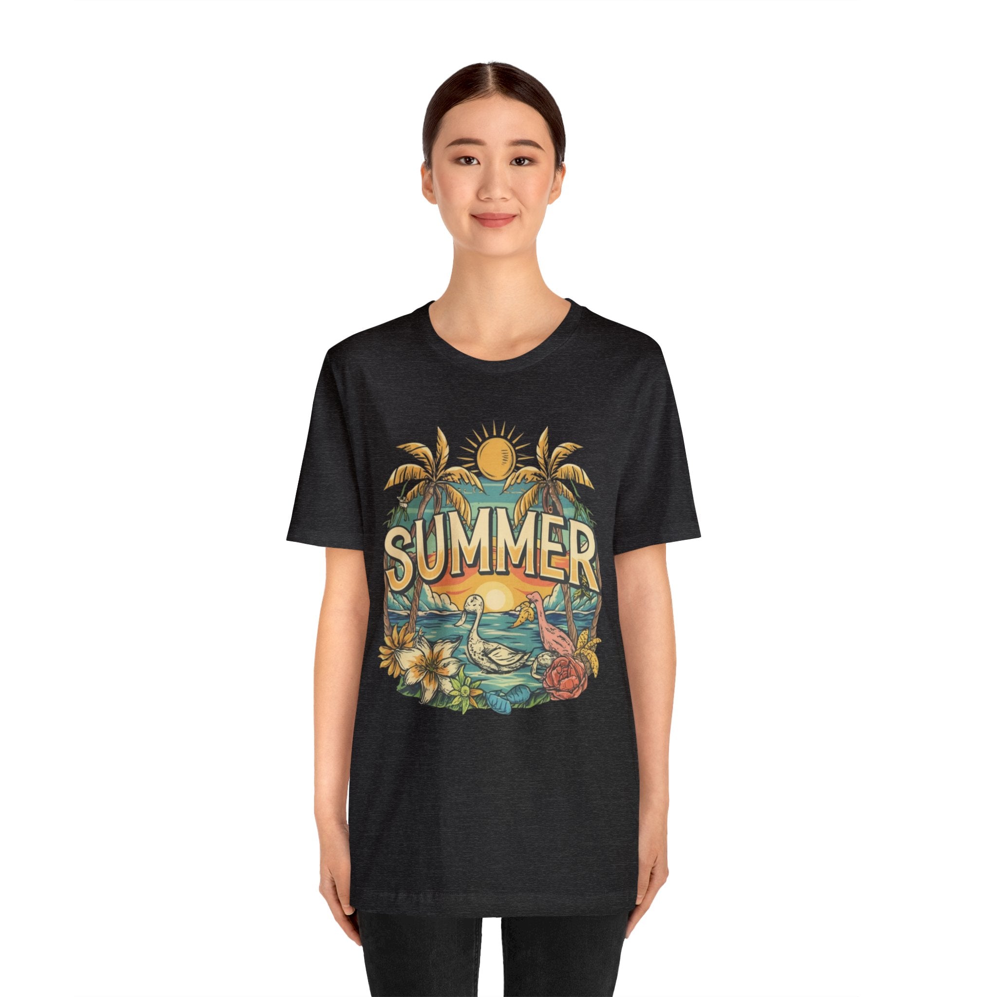 Summer Unisex Jersey Short Sleeve Tee