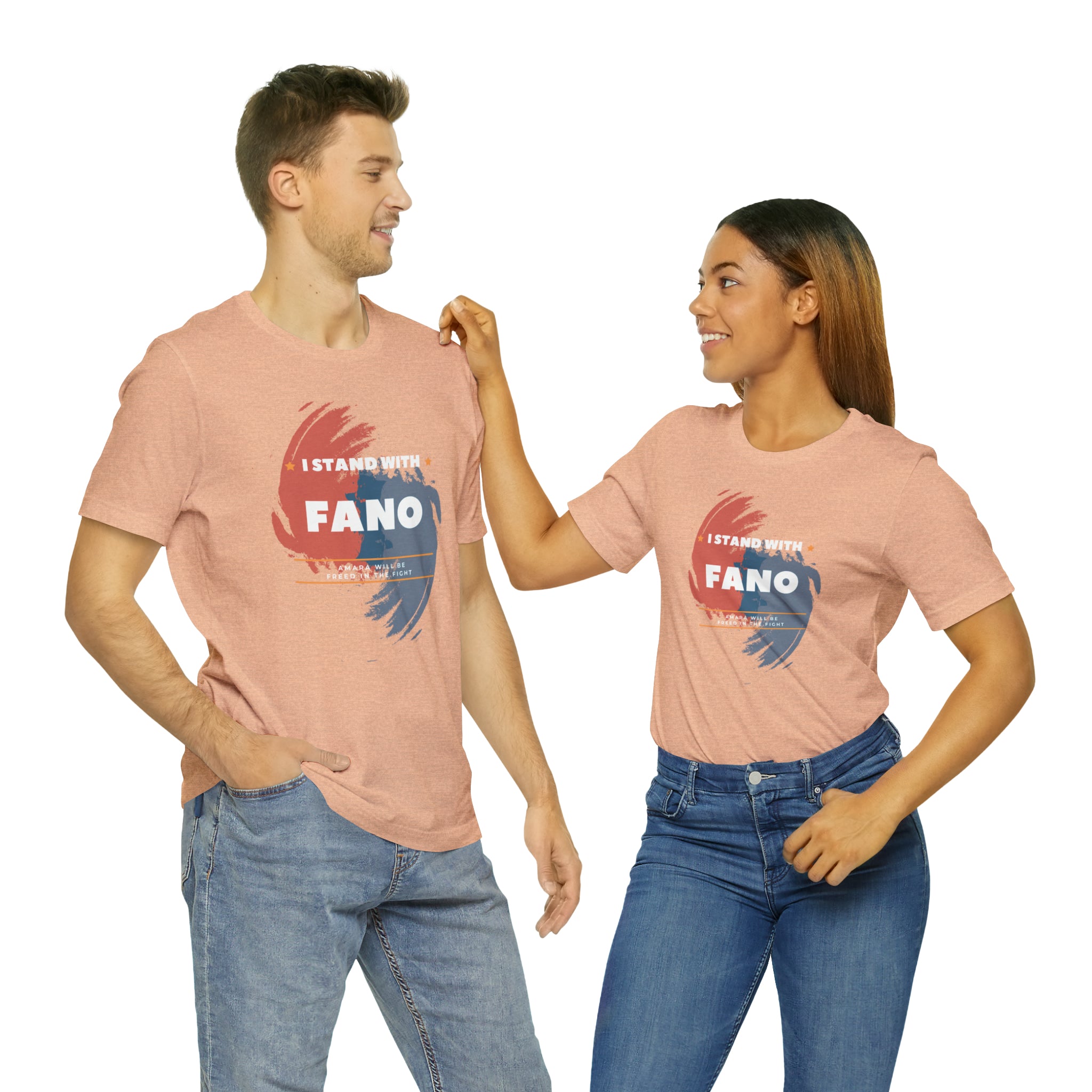 I STAND WITH FANO UNISEX JERSEY TEE