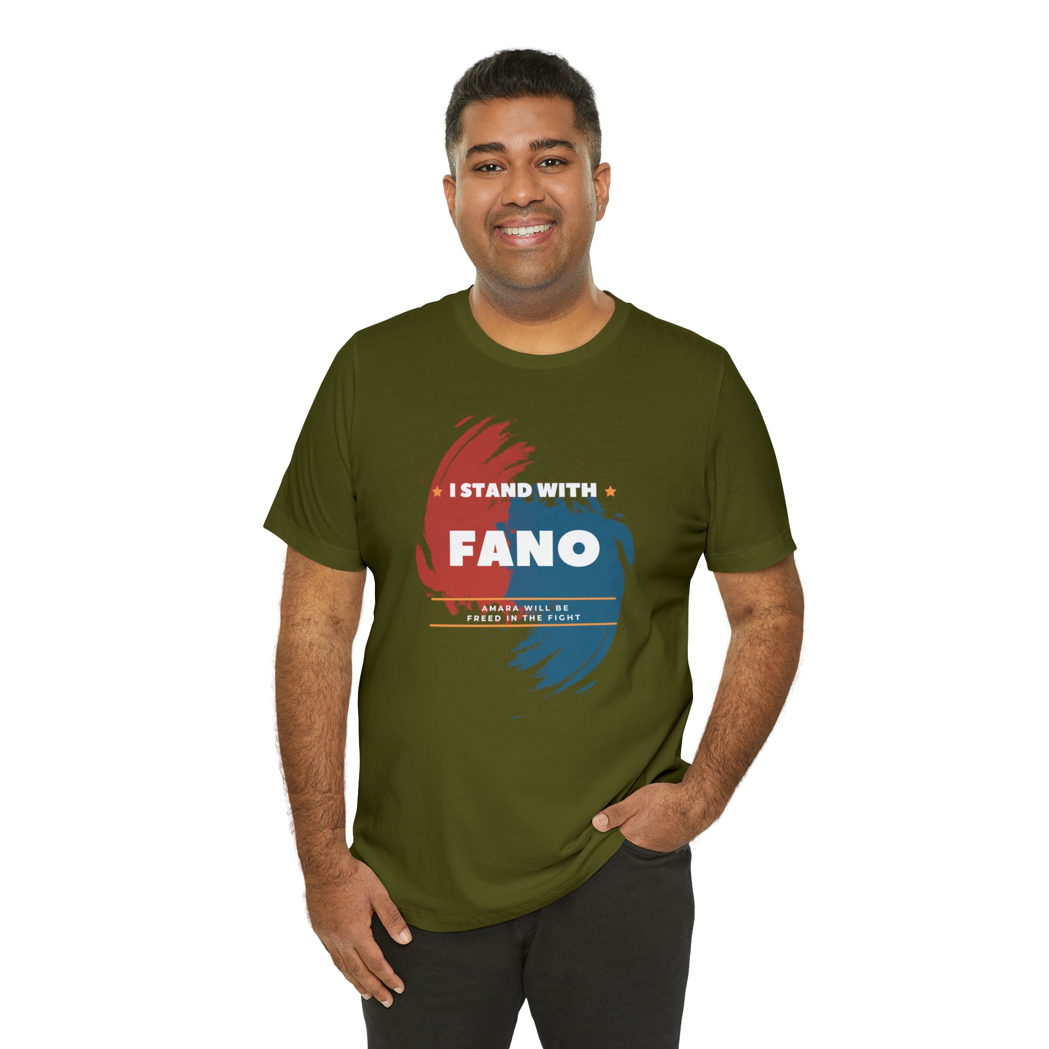 I STAND WITH FANO UNISEX JERSEY TEE