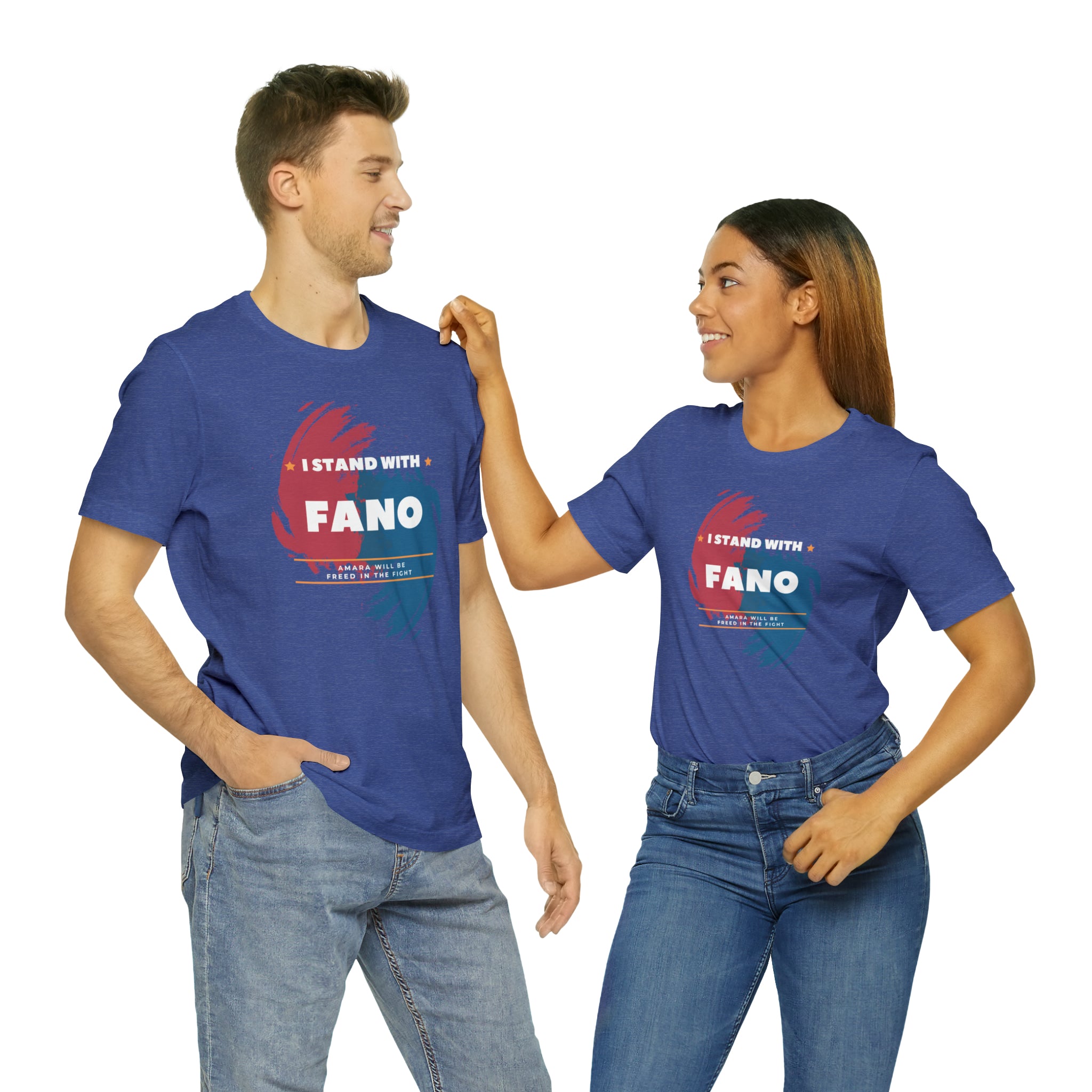 I STAND WITH FANO UNISEX JERSEY TEE