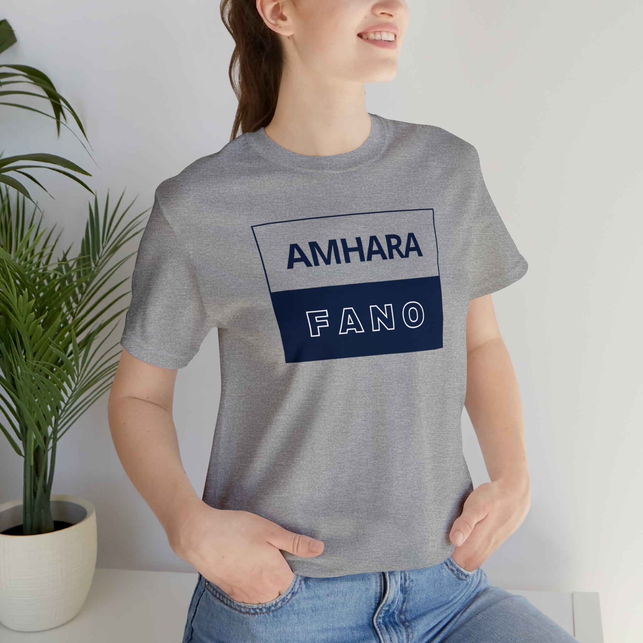 AMHARA FANO UNISEX JERSEY SHORT SLEEVE TEE