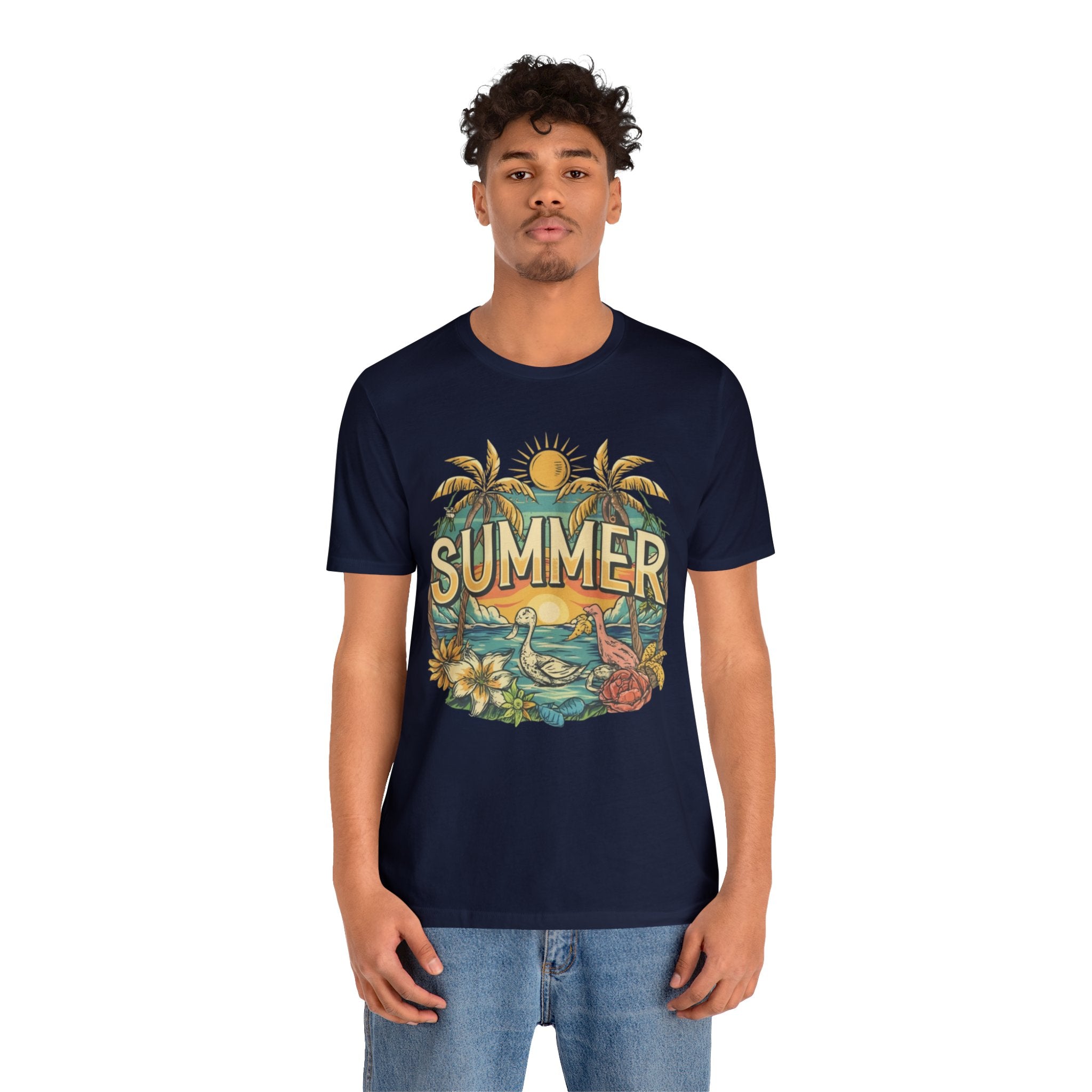 Summer Unisex Jersey Short Sleeve Tee