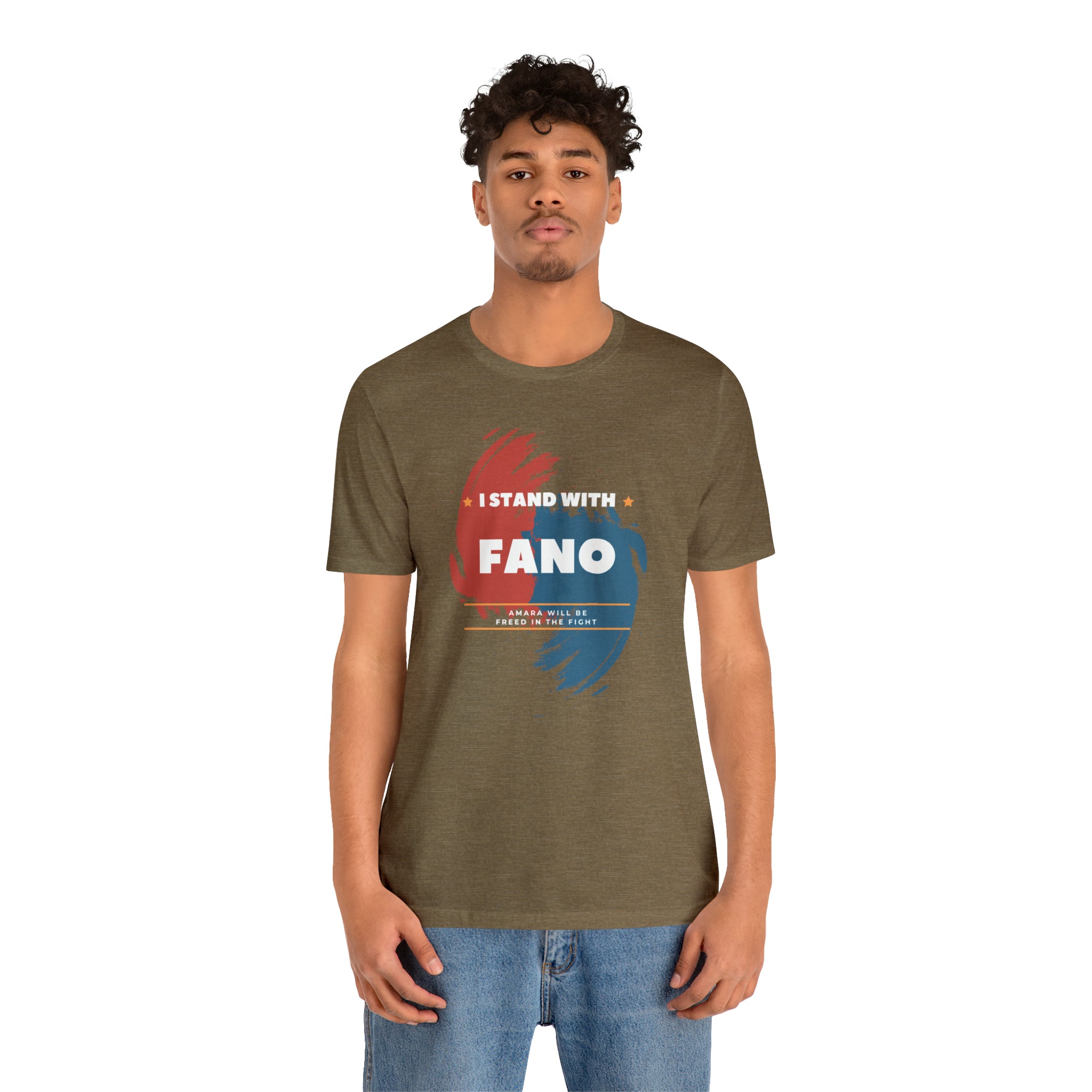 I STAND WITH FANO UNISEX JERSEY TEE