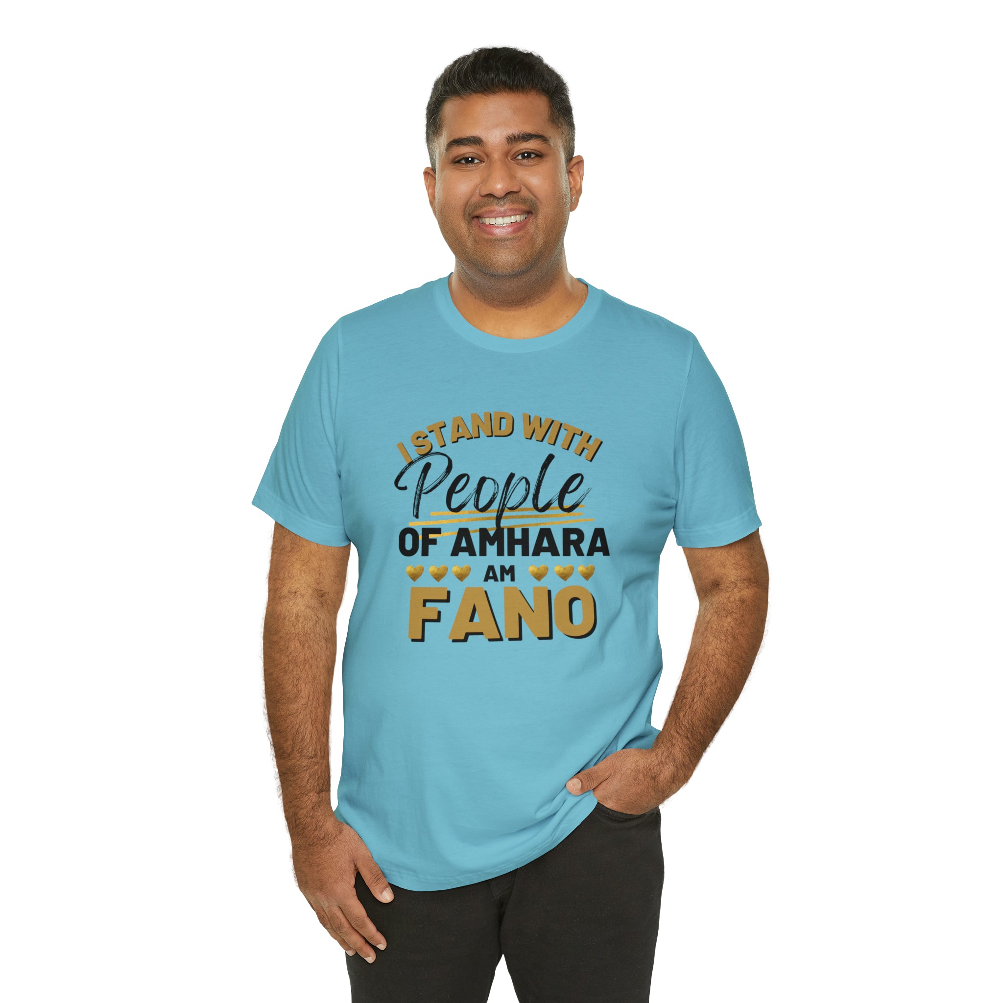 I STAND WITH FANO UNISEX JERSEY TEE