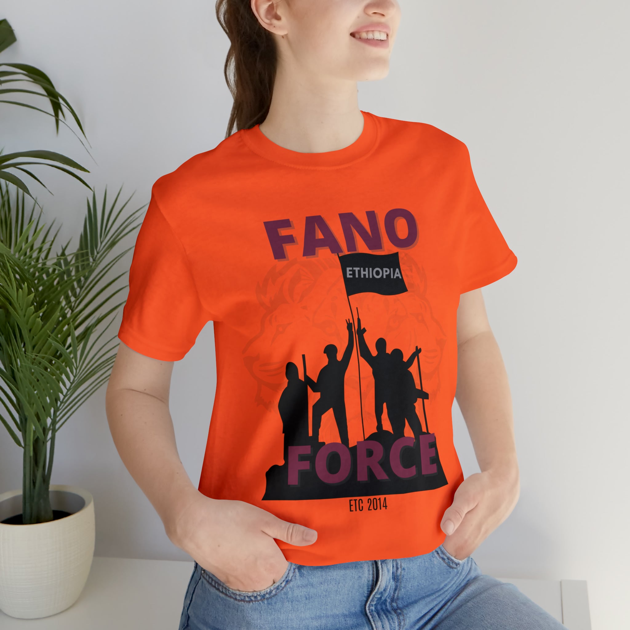 FANO GROUP WITH LION UNISEX JERSEY T-SHIRT