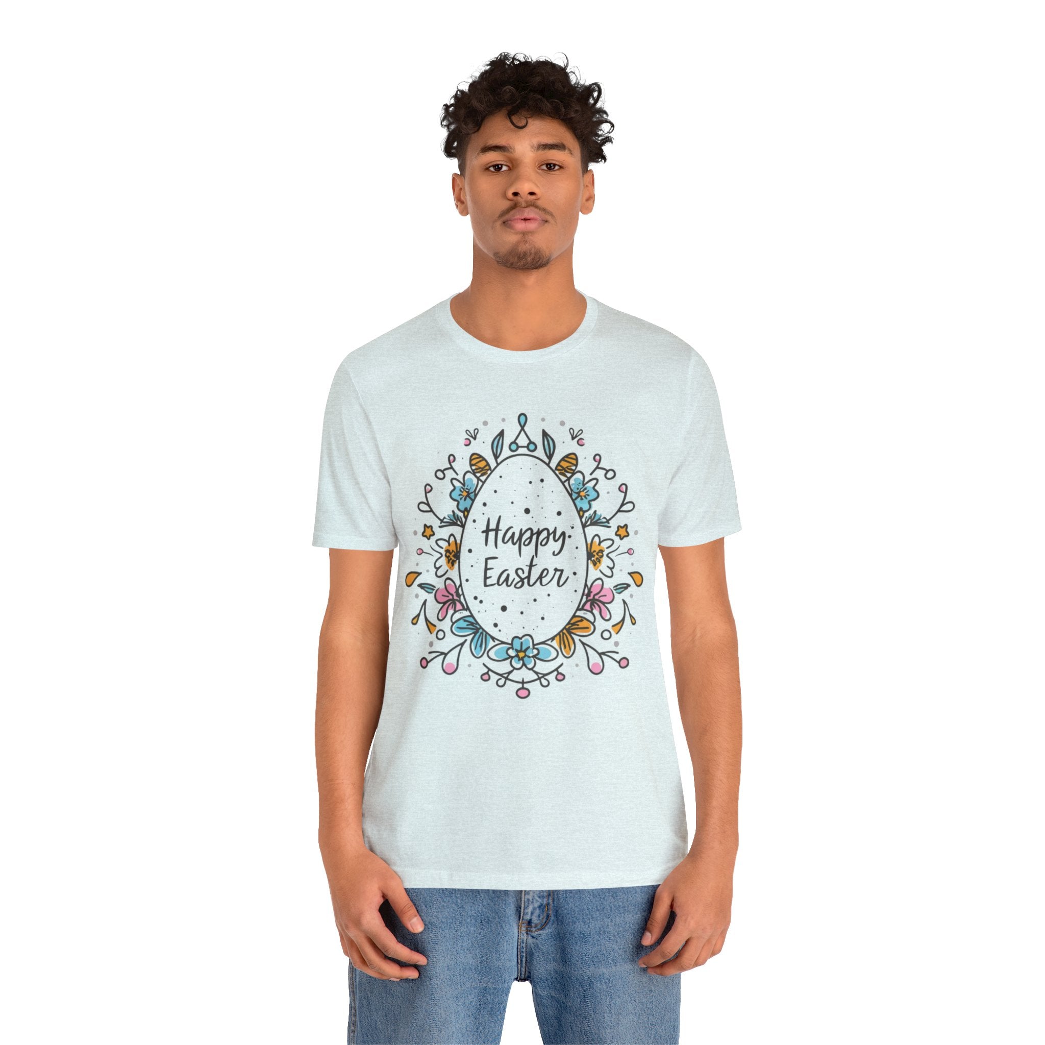 Happy Easter Unisex Jersey Short Sleeve Tee