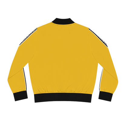 Nuvia Orange Women's Bomber Jacket (AOP)