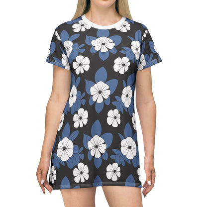 Floral T-Shirt Dress, Feminine Floral Dress