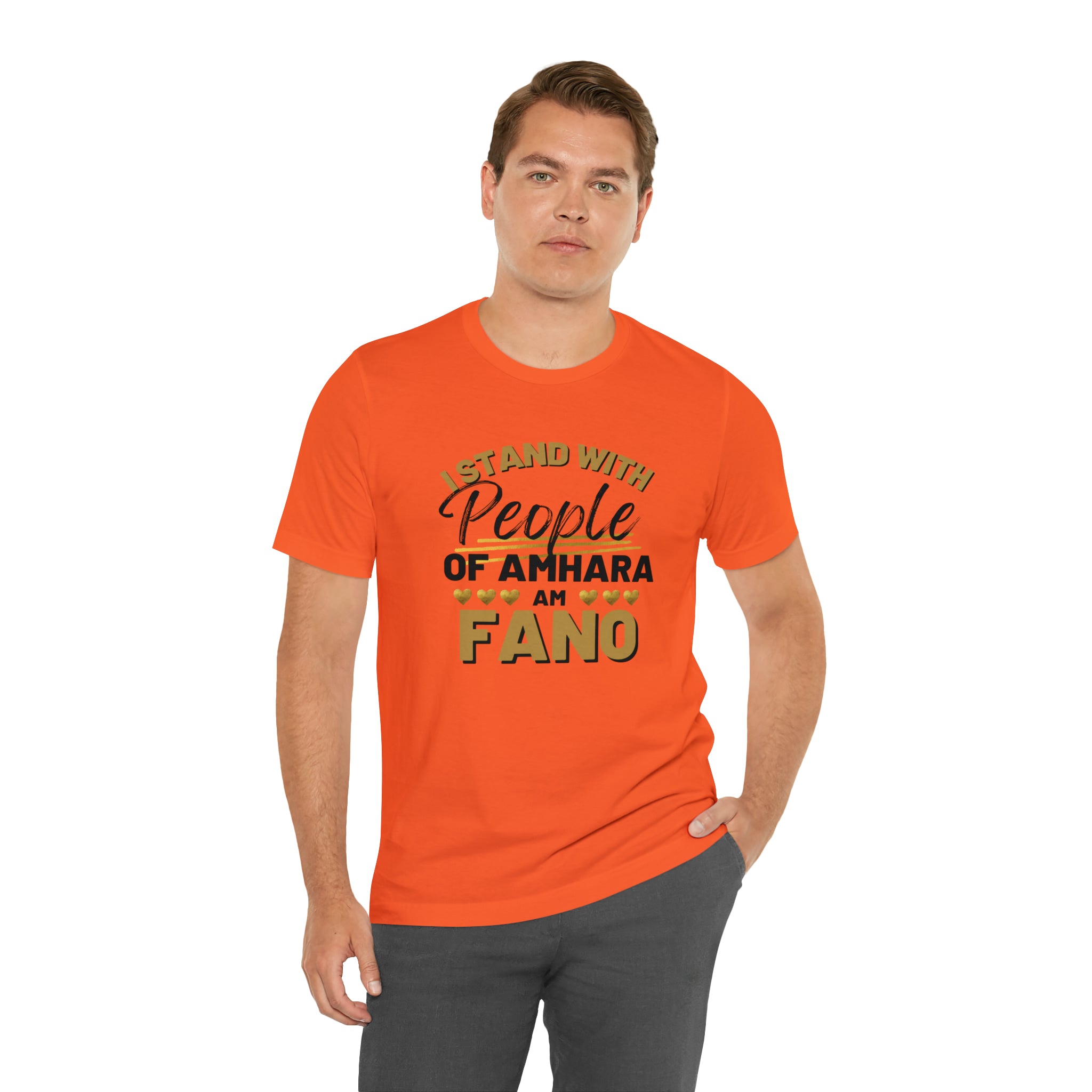 I STAND WITH FANO UNISEX JERSEY TEE