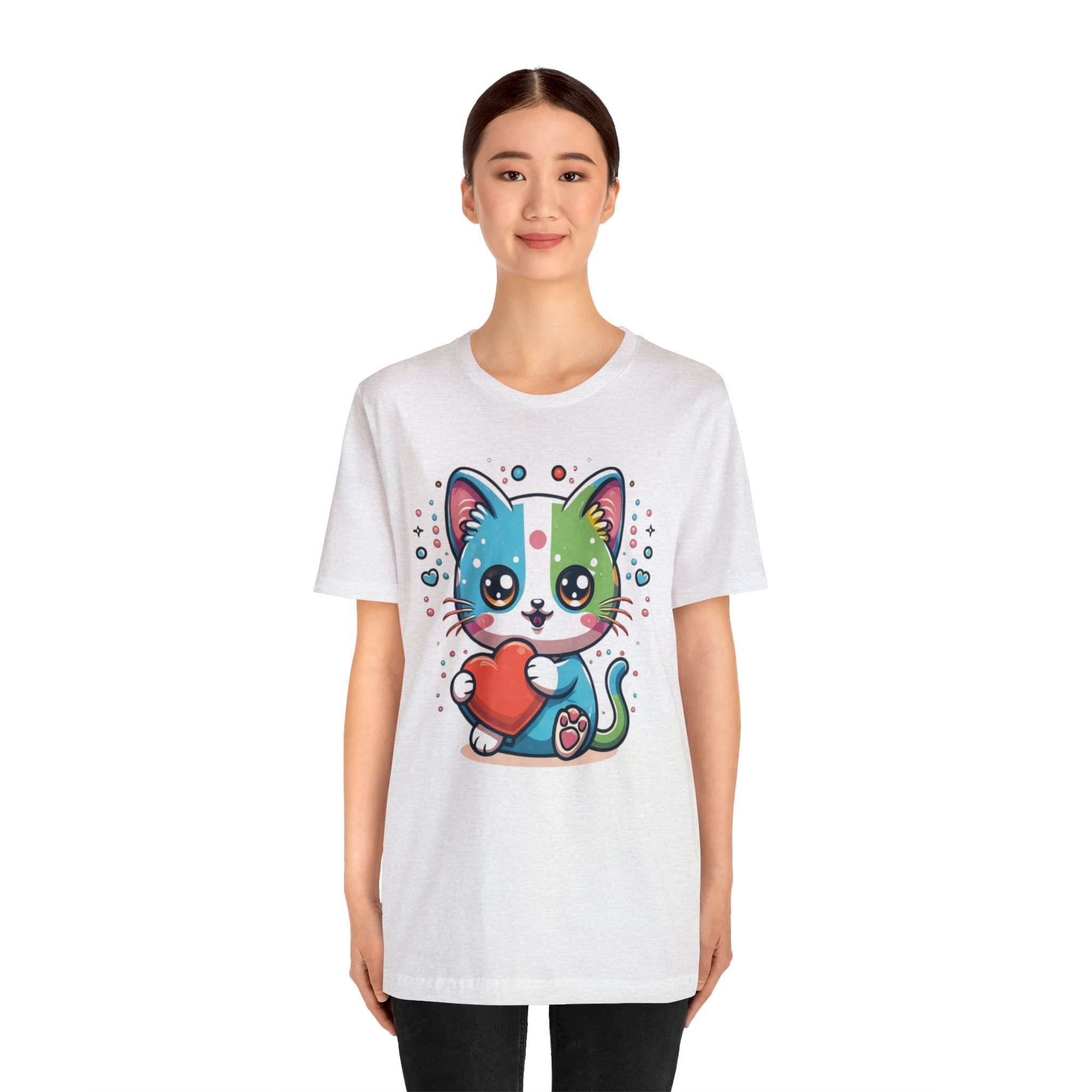 Cute Cat Unisex Jersey Short Sleeve Tee