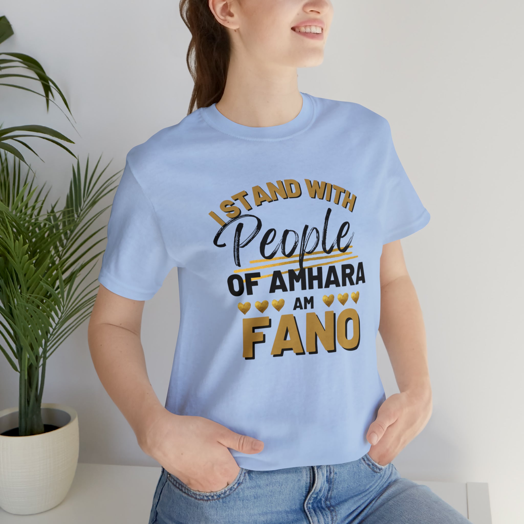 I STAND WITH FANO UNISEX JERSEY TEE