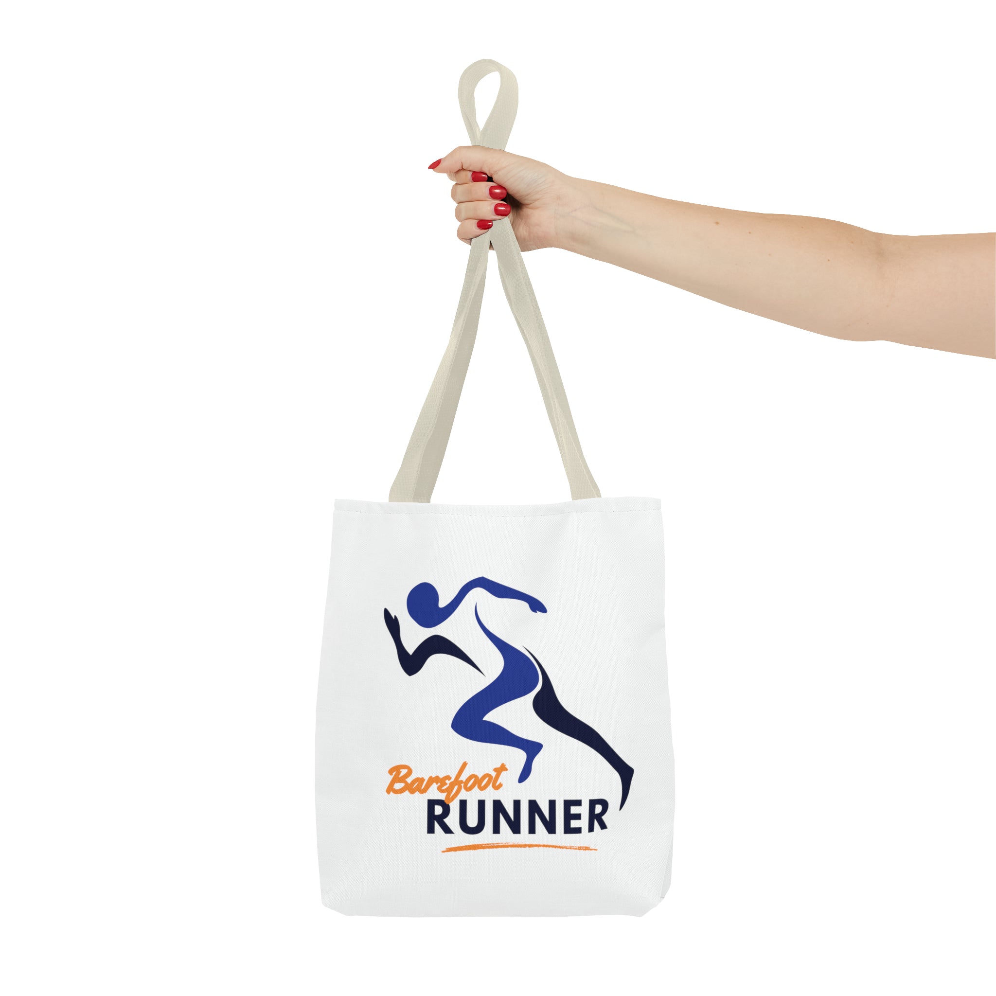 Barefoot Runner Tote Bag (AOP)