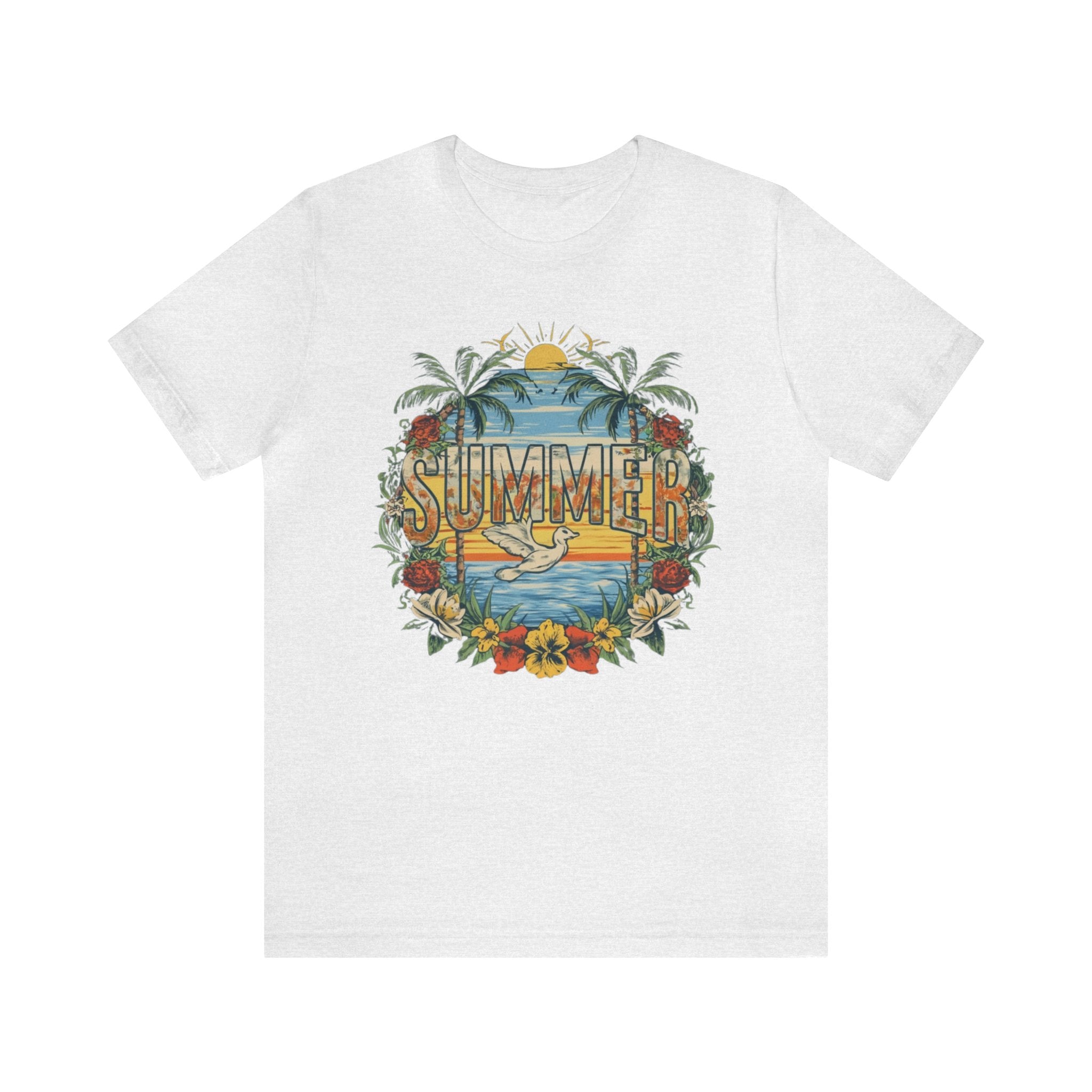 Summer Unisex Jersey Short Sleeve Tee