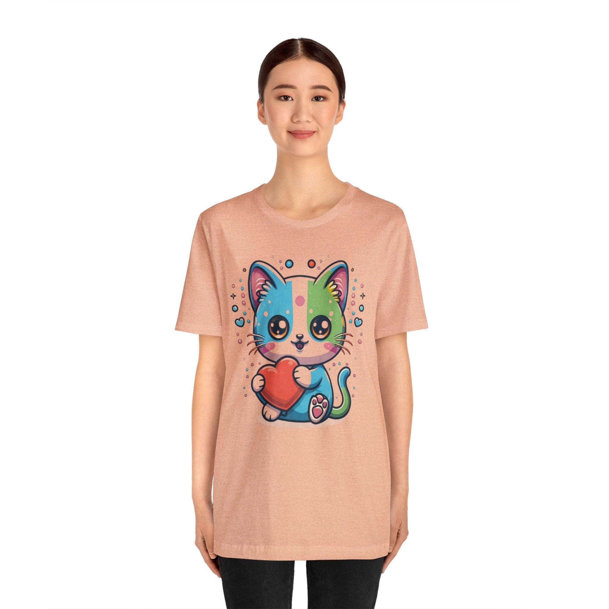 Cute Cat Unisex Jersey Short Sleeve Tee