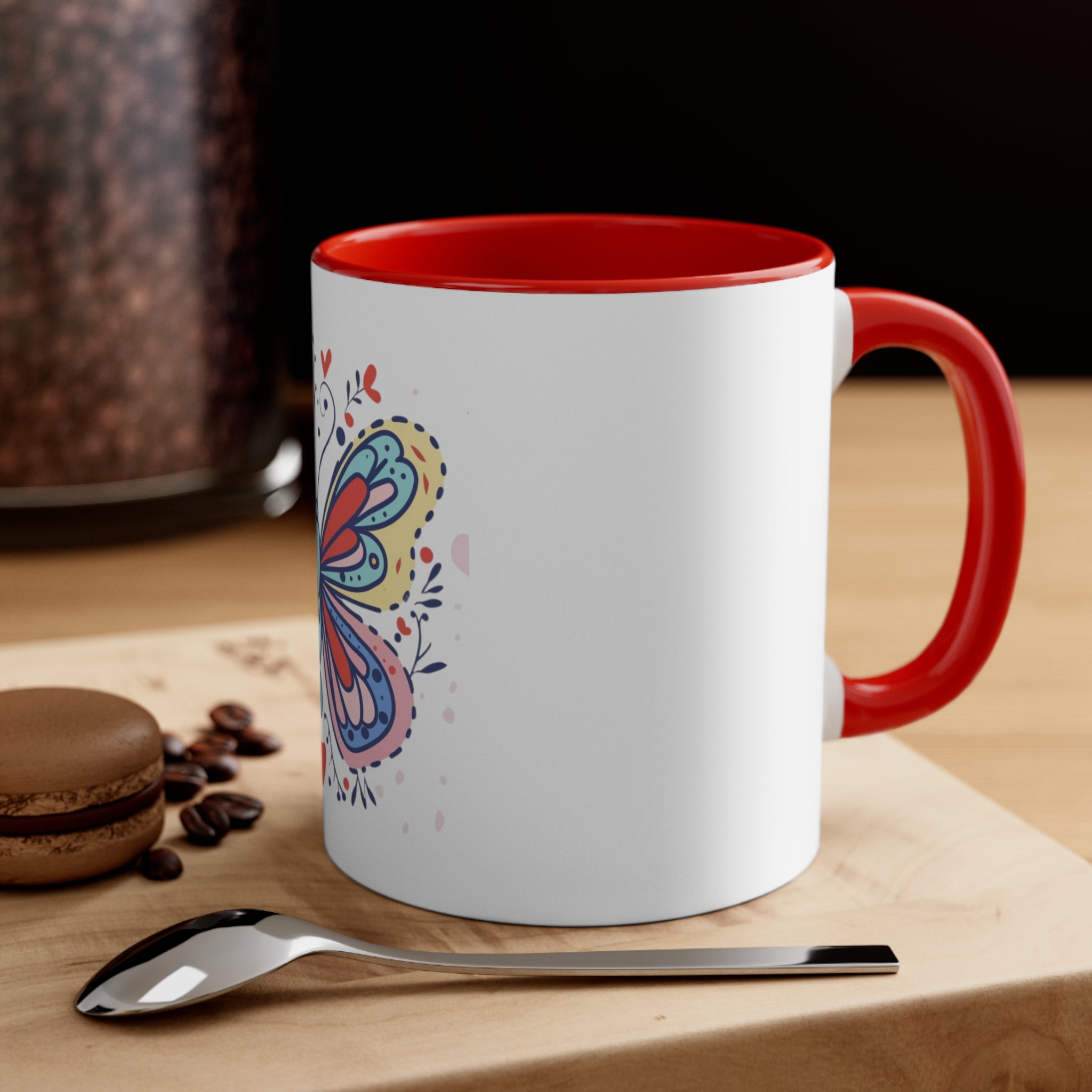 Butterfly White Mug 11oz