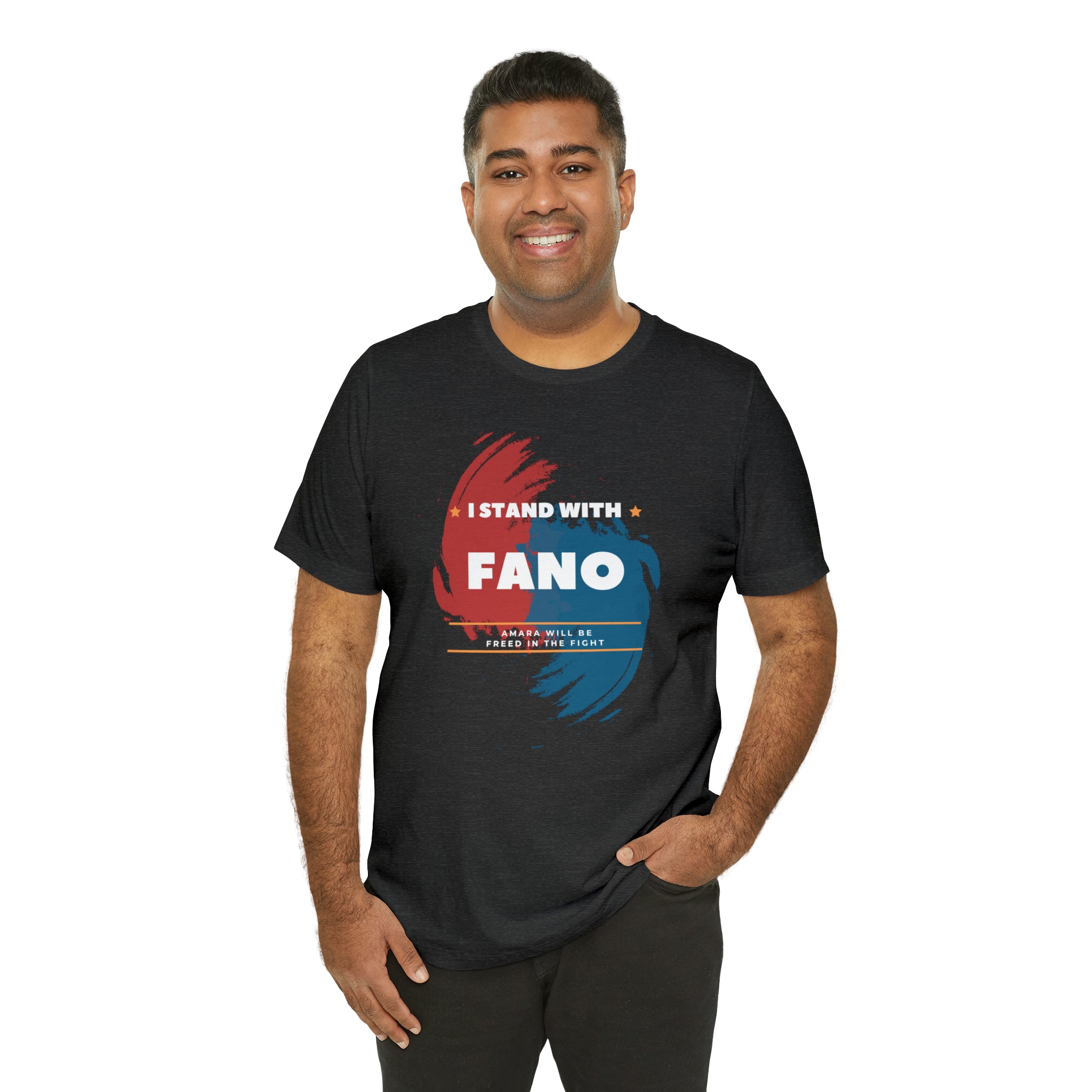 I STAND WITH FANO UNISEX JERSEY TEE