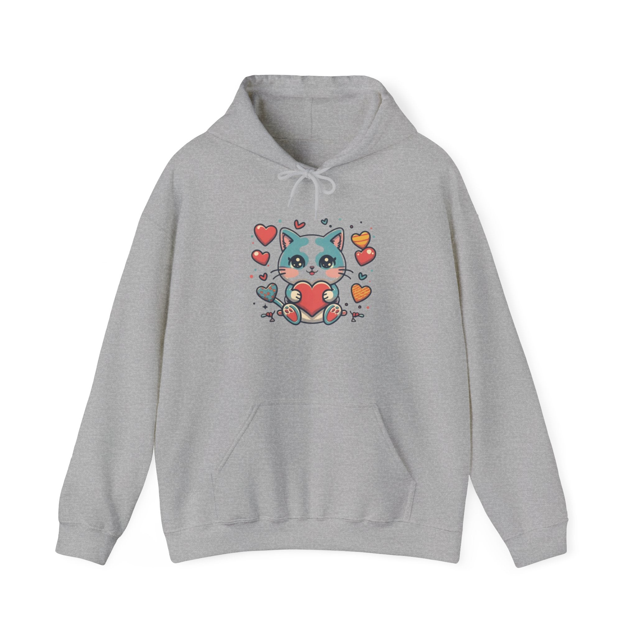 Cute Cat Unisex Heavy Blend™ Hooded Sweatshirt