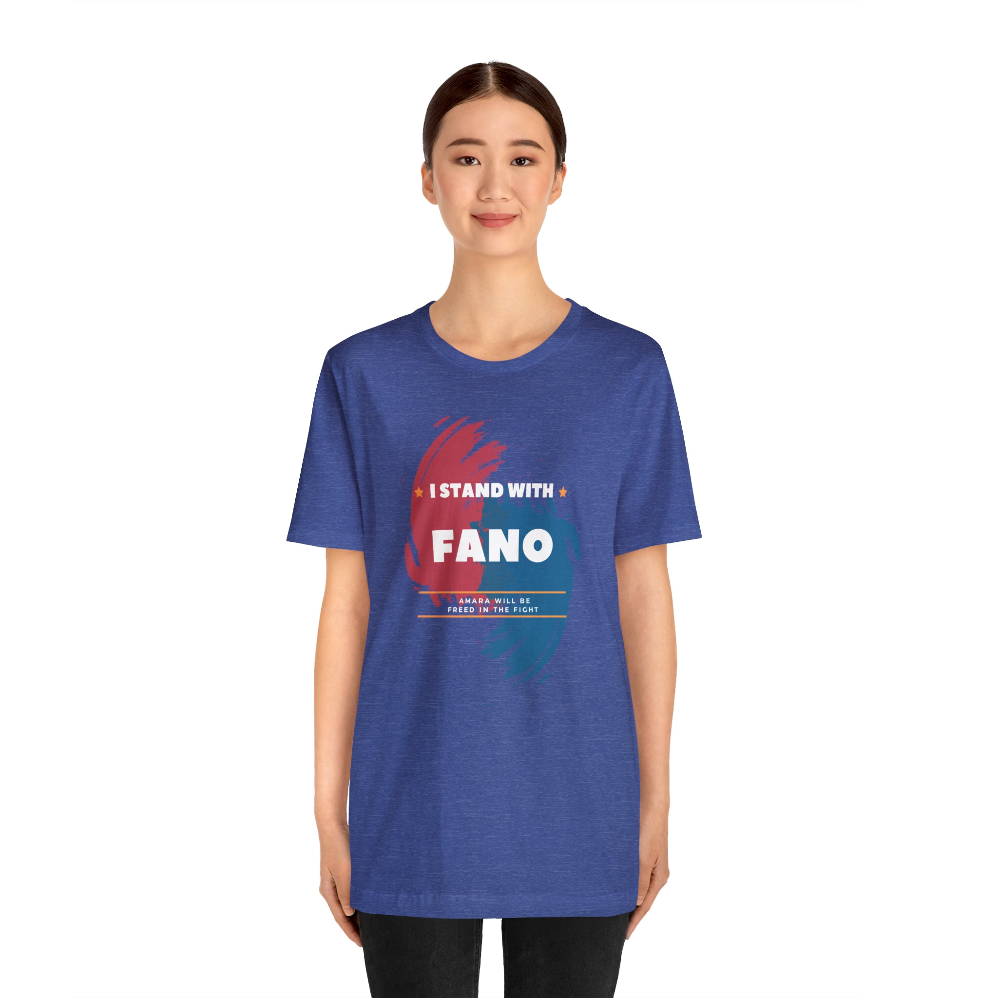 I STAND WITH FANO UNISEX JERSEY TEE