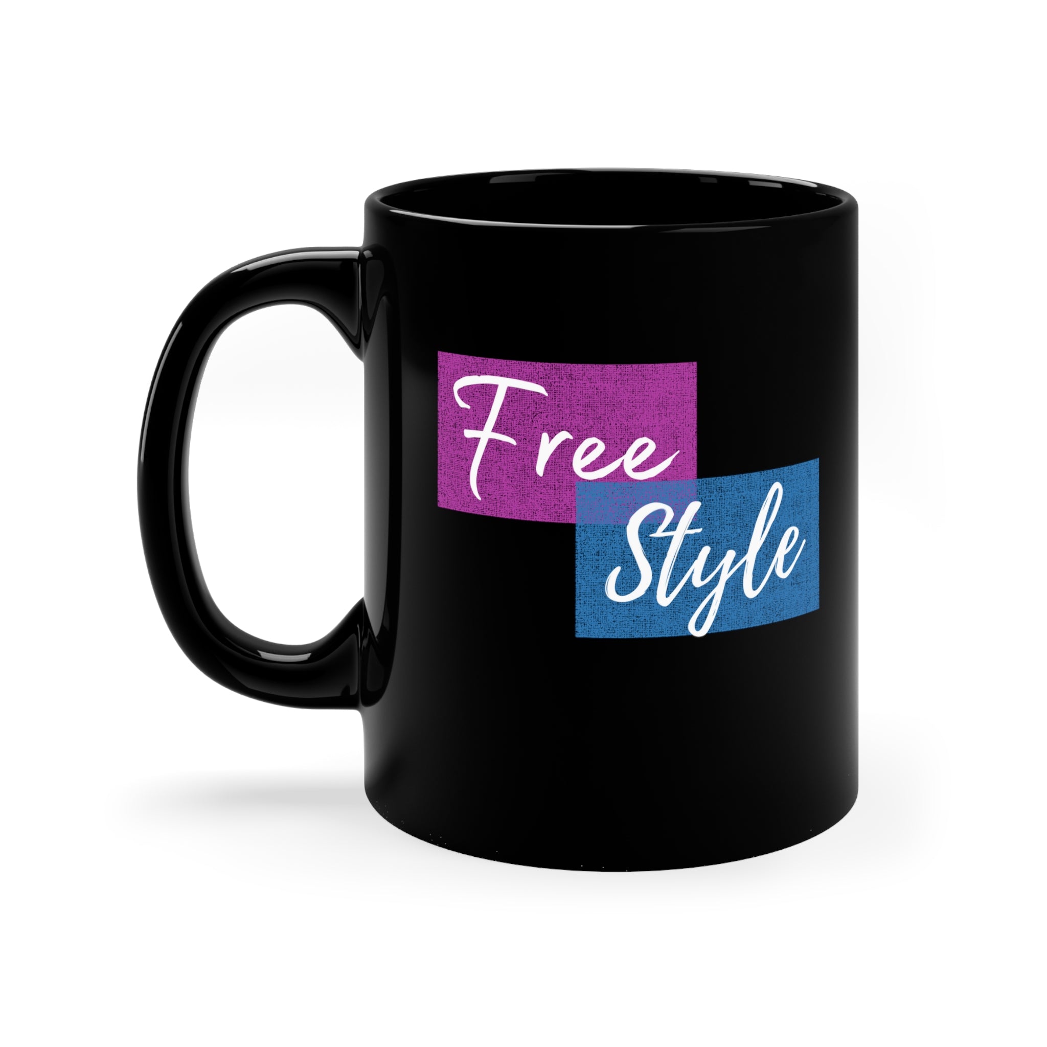 Free Style 11oz Black Mug