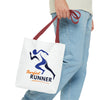 Barefoot Runner Tote Bag (AOP)