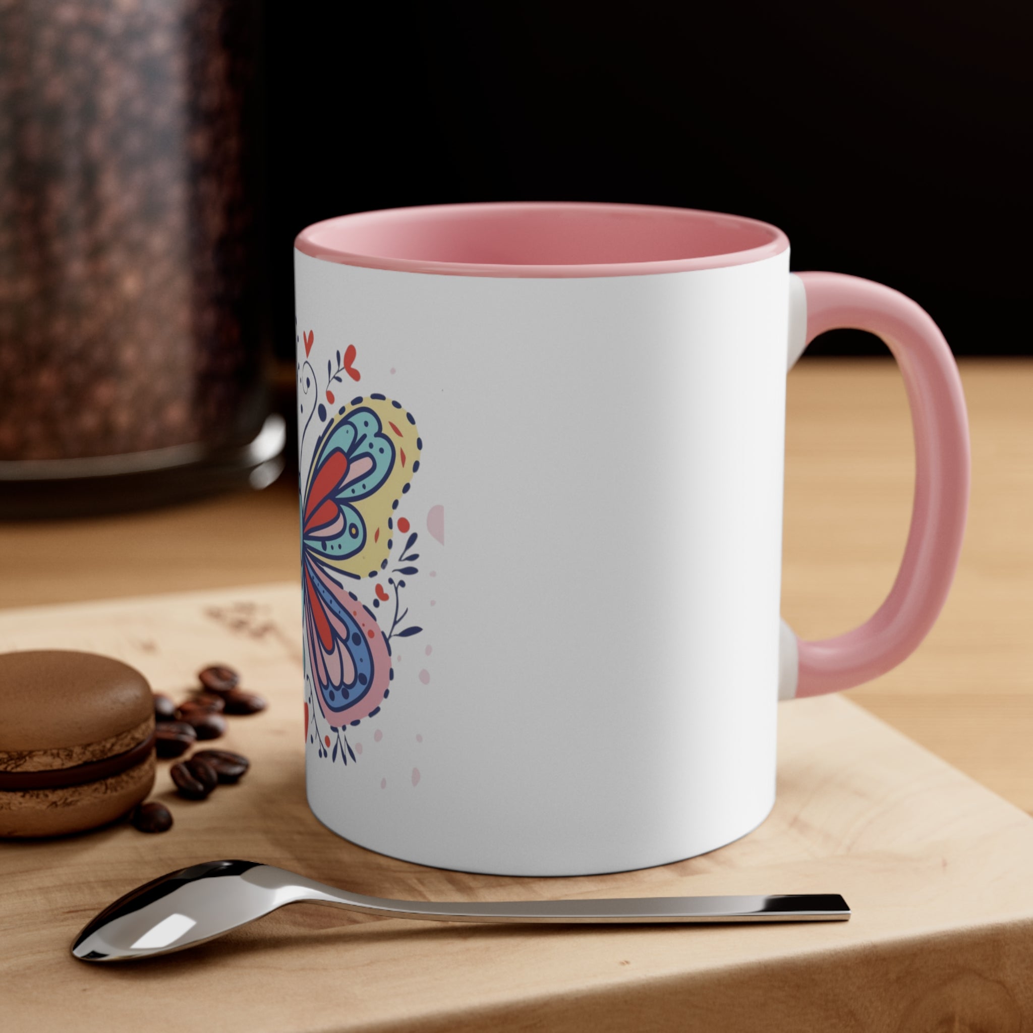 Butterfly White Mug 11oz