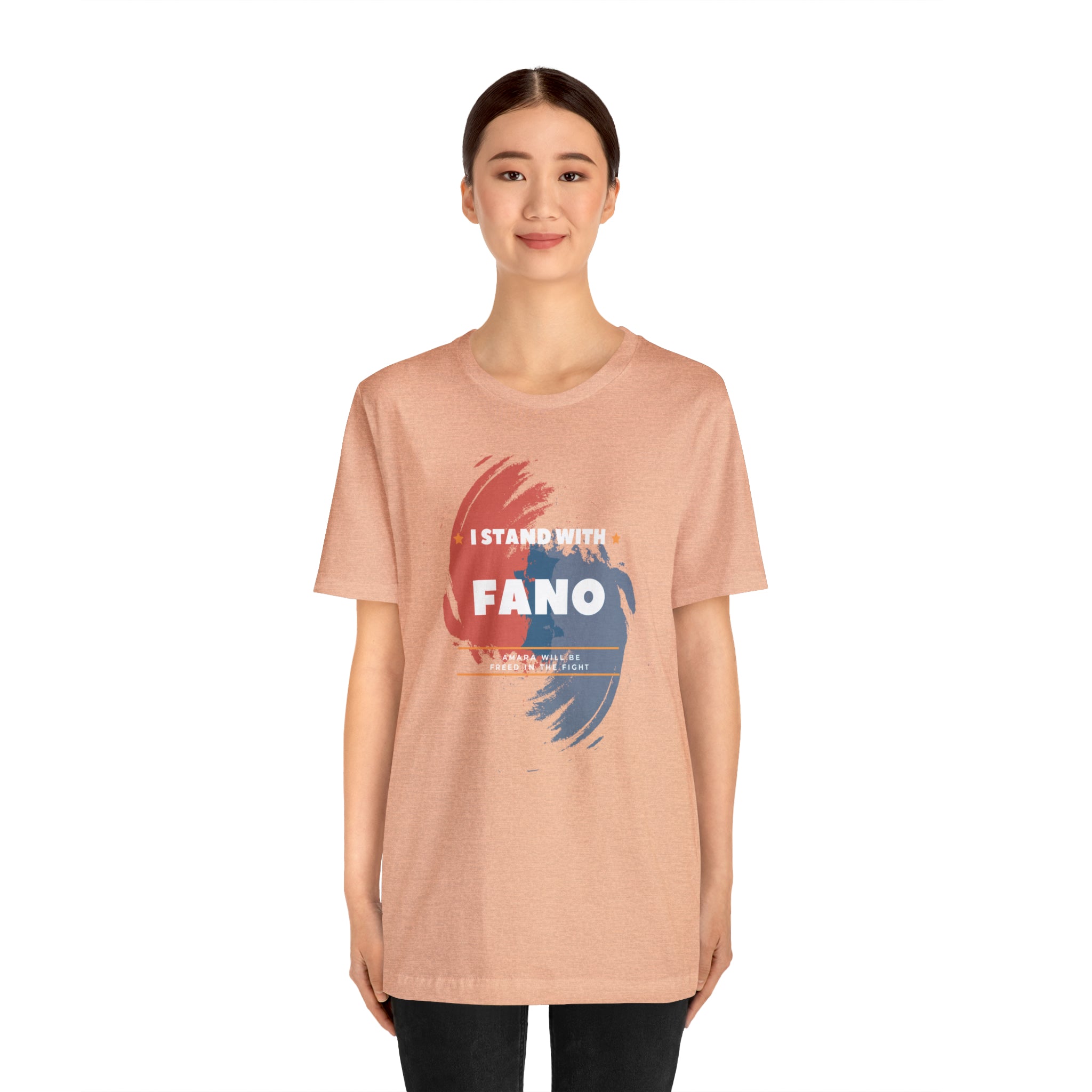 I STAND WITH FANO UNISEX JERSEY TEE