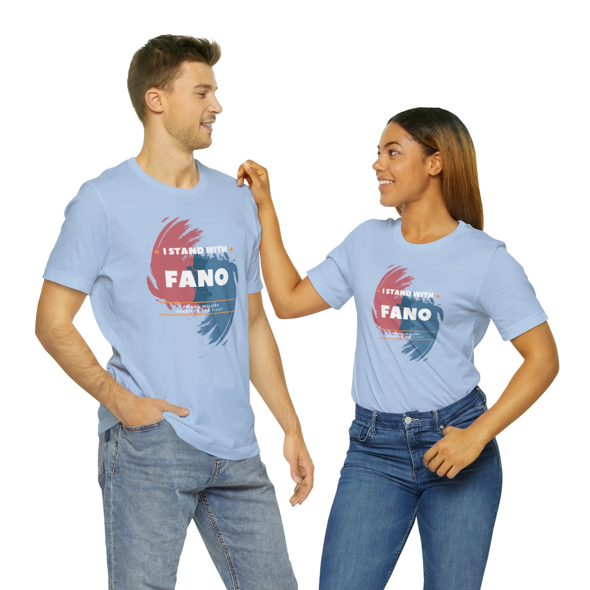 I STAND WITH FANO UNISEX JERSEY TEE