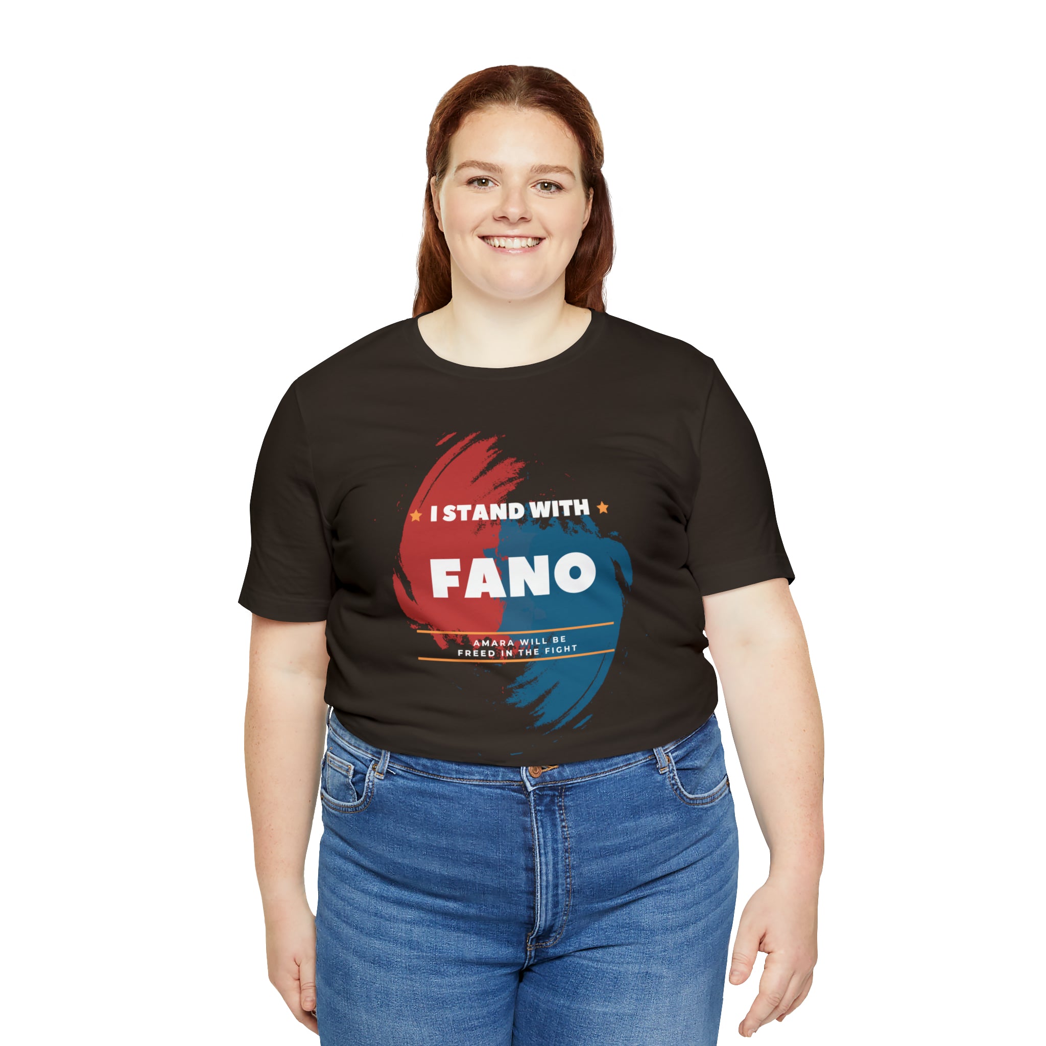 I STAND WITH FANO UNISEX JERSEY TEE