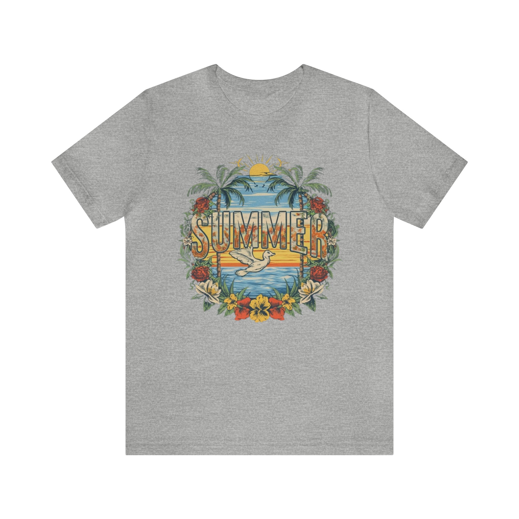 Summer Unisex Jersey Short Sleeve Tee