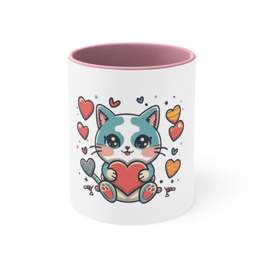 Cute Cat White Mug 11oz