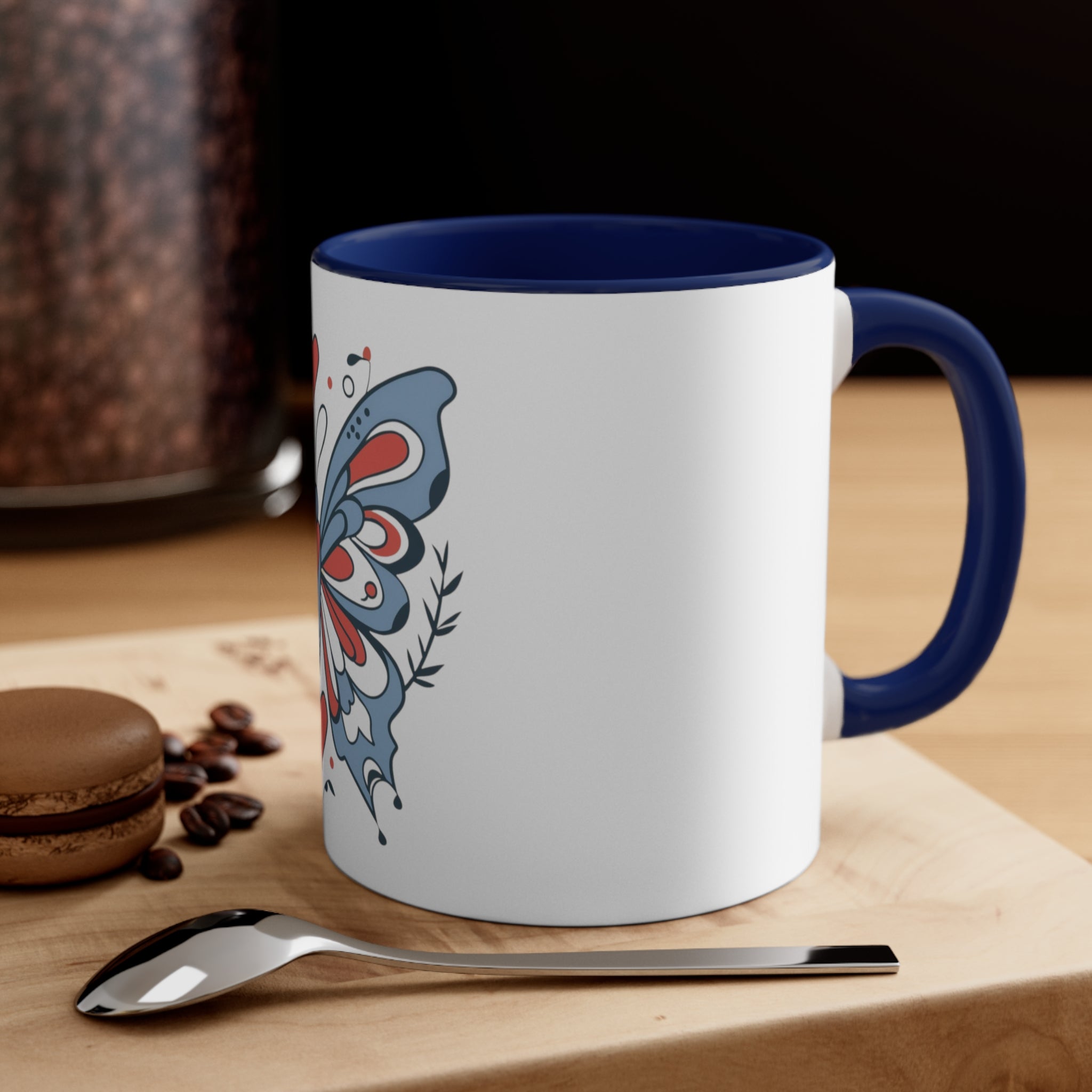 Butterfly White Mug 11oz