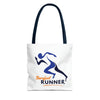 Barefoot Runner Tote Bag (AOP)