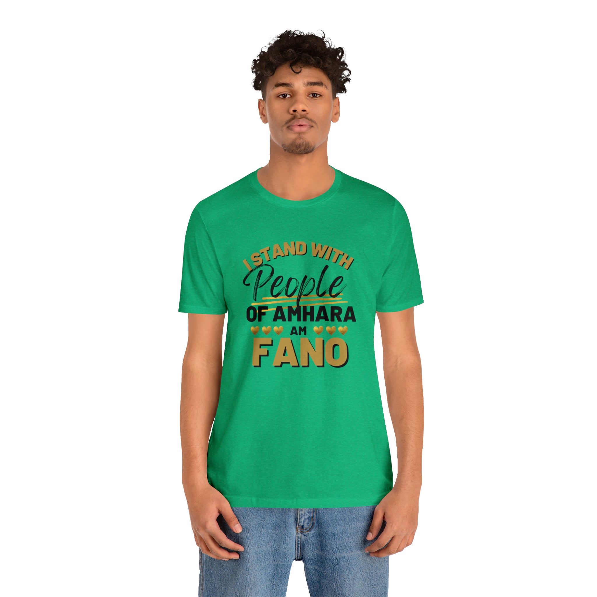 I STAND WITH FANO UNISEX JERSEY TEE