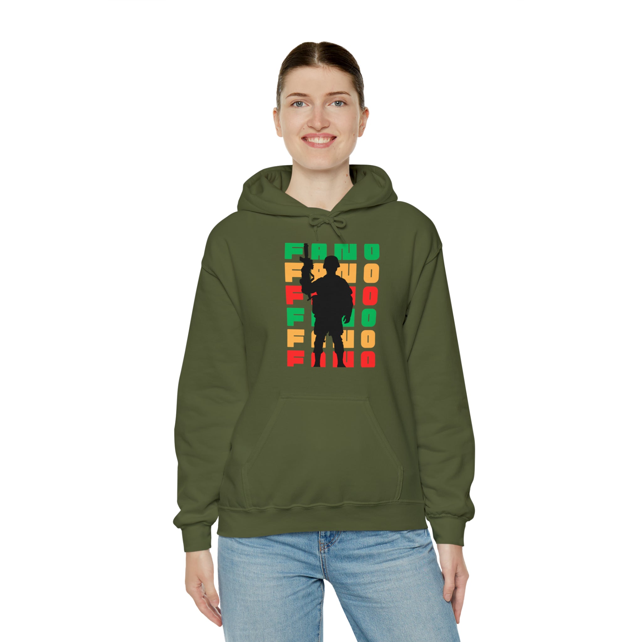 FLAG BACKGROUND FANO UNISEX HOODIE™