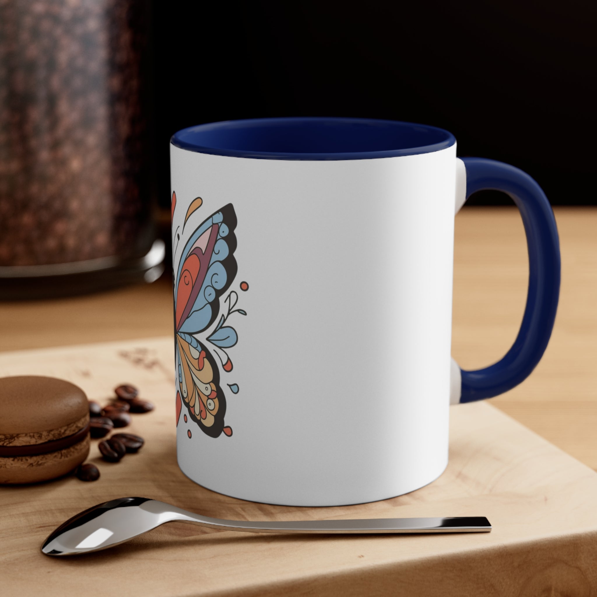 Butterfly White Mug 11oz