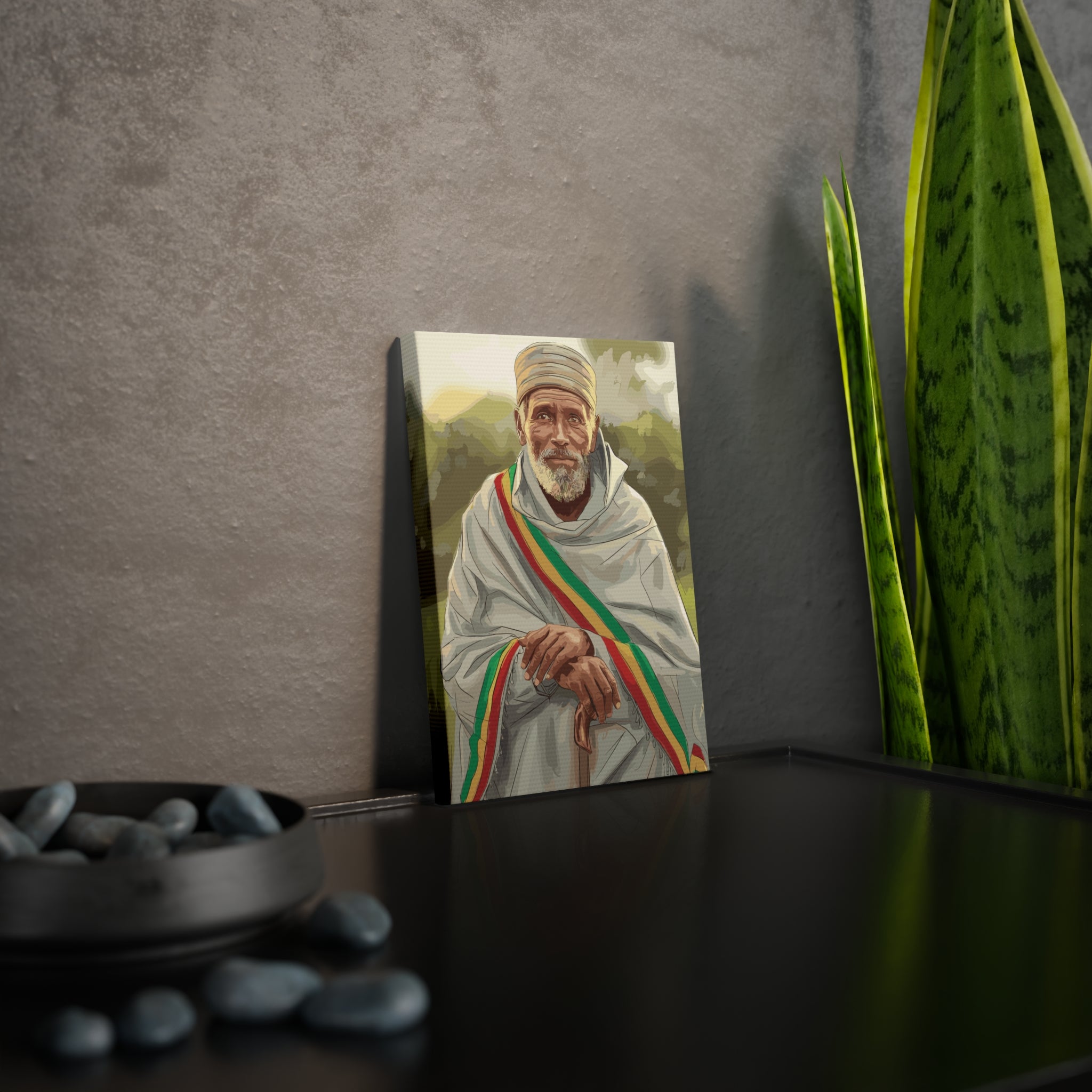 Ethiopian Father Canvas Photo Tile