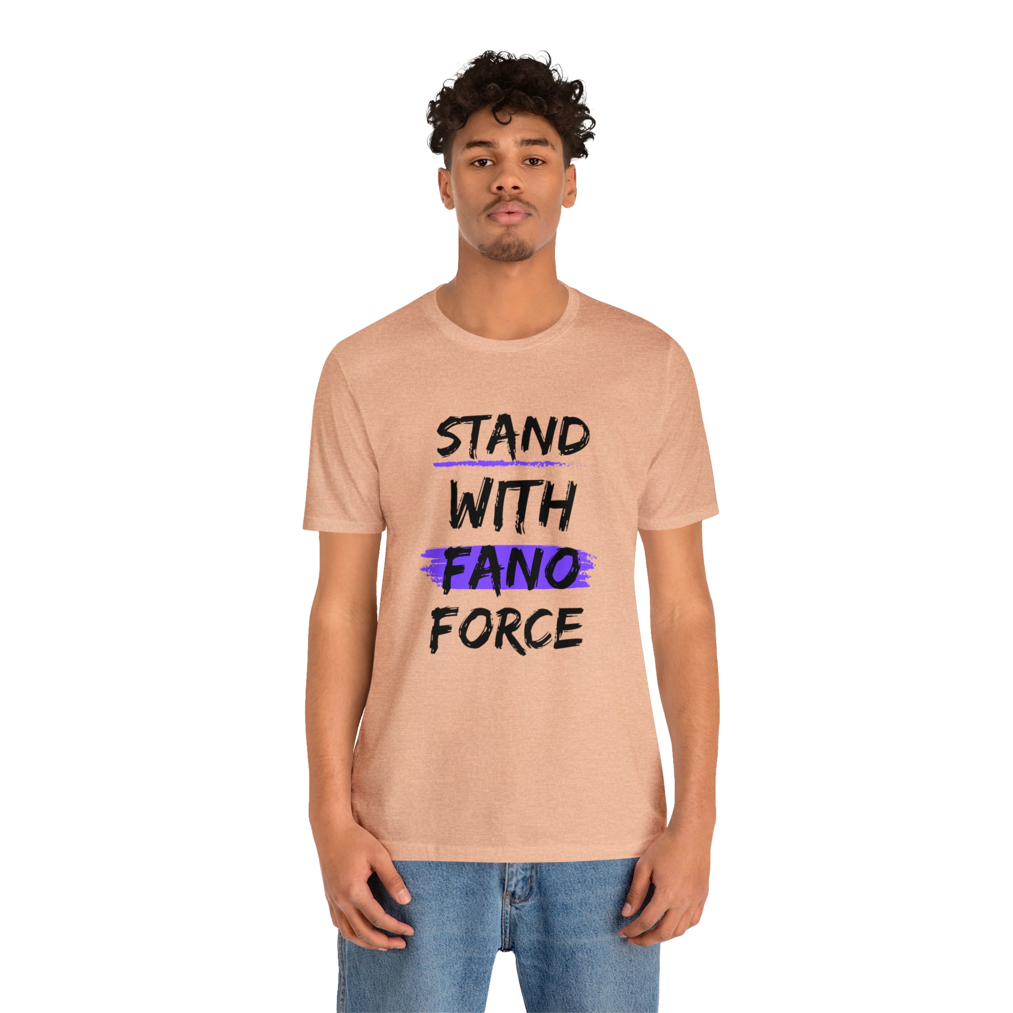 STAND WITH FANO UNISEX JERSEY TEE