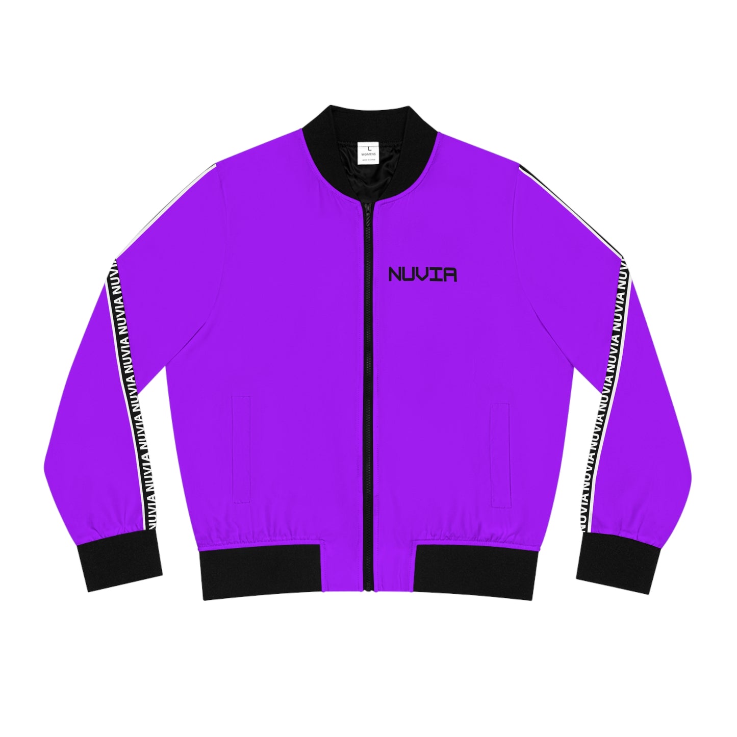 Nuvia purple Women's Bomber Jacket (AOP)