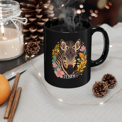 Zebra 11oz Black Mug