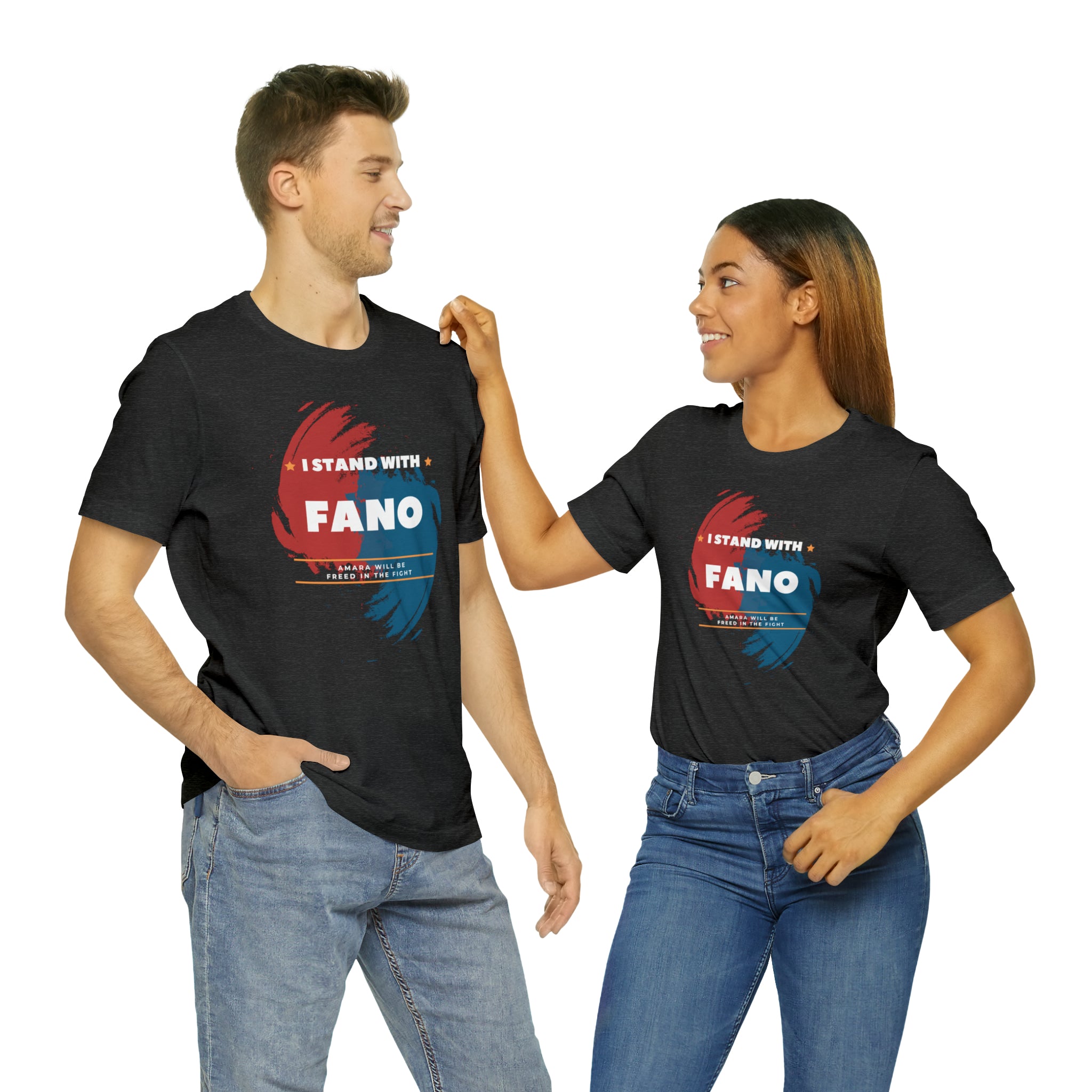 I STAND WITH FANO UNISEX JERSEY TEE