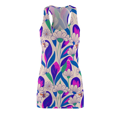 Vibrant Floral Racerback Dress