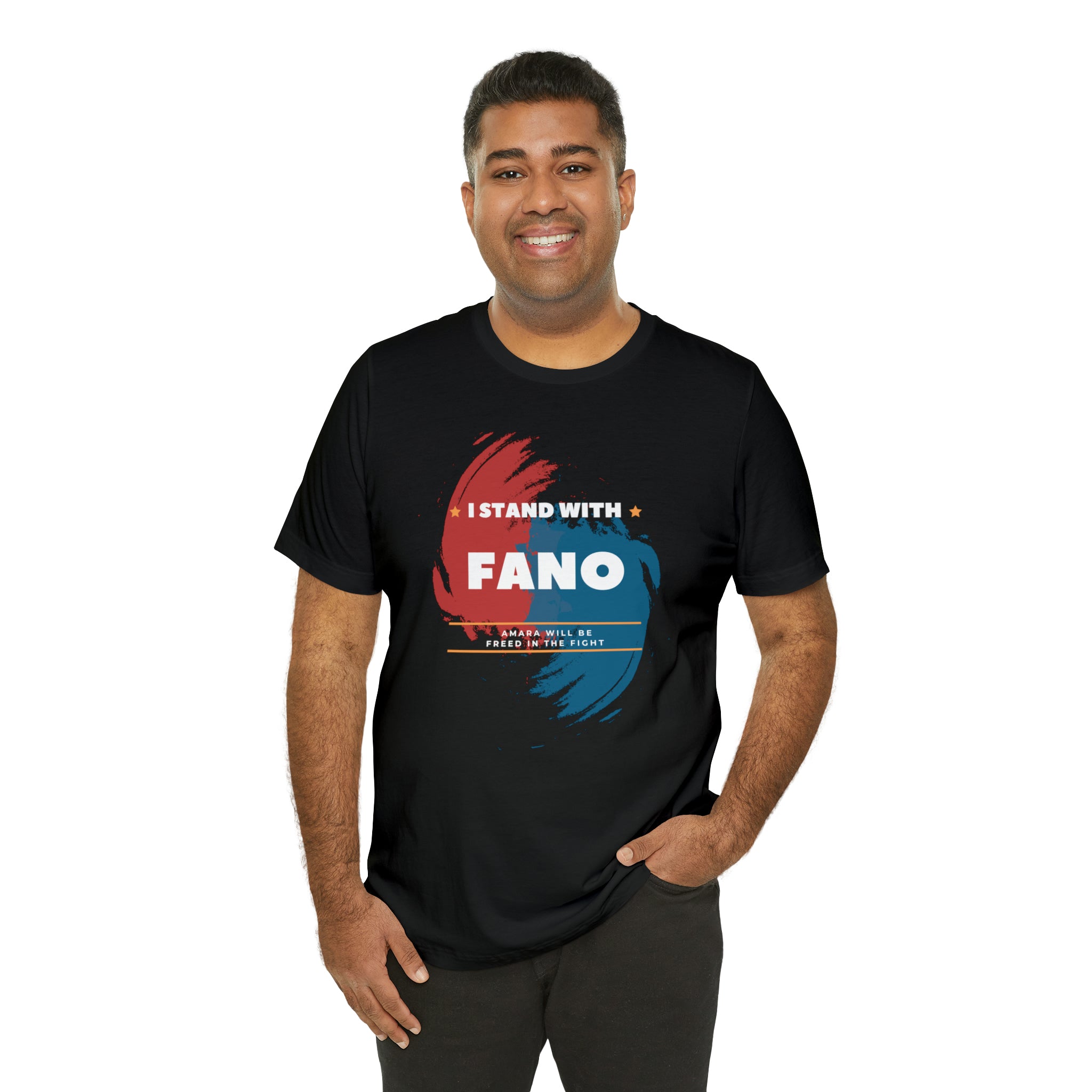 I STAND WITH FANO UNISEX JERSEY TEE