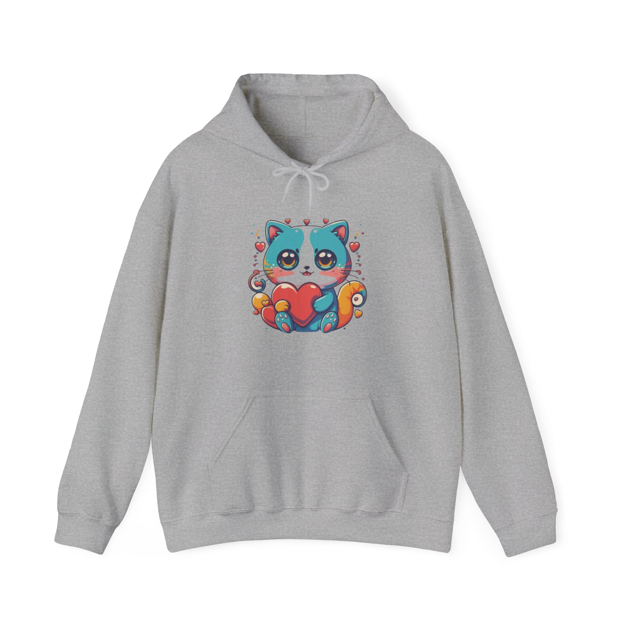 Cute Cat Unisex Heavy Blend™ Hooded Sweatshirt