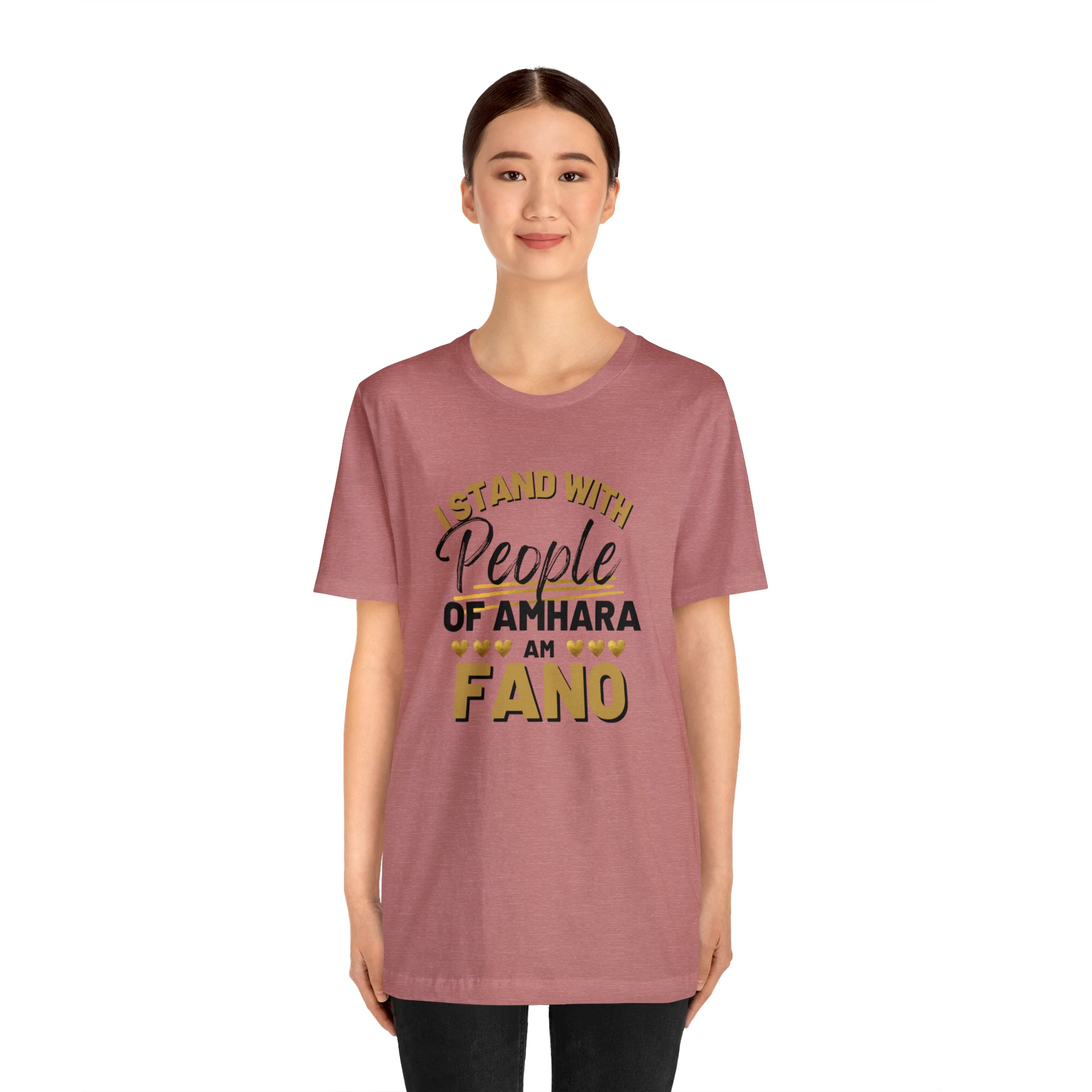 I STAND WITH FANO UNISEX JERSEY TEE