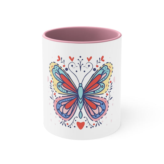 Butterfly White Mug 11oz