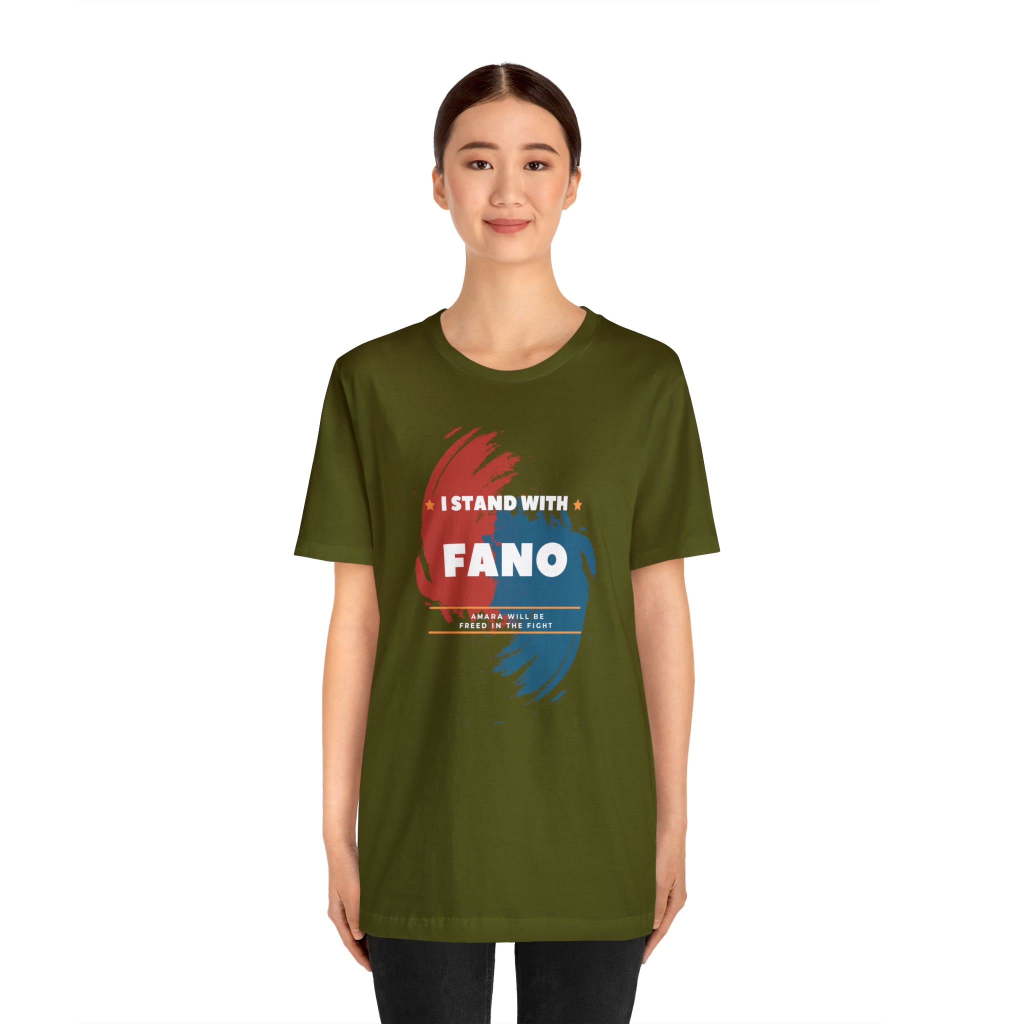 I STAND WITH FANO UNISEX JERSEY TEE