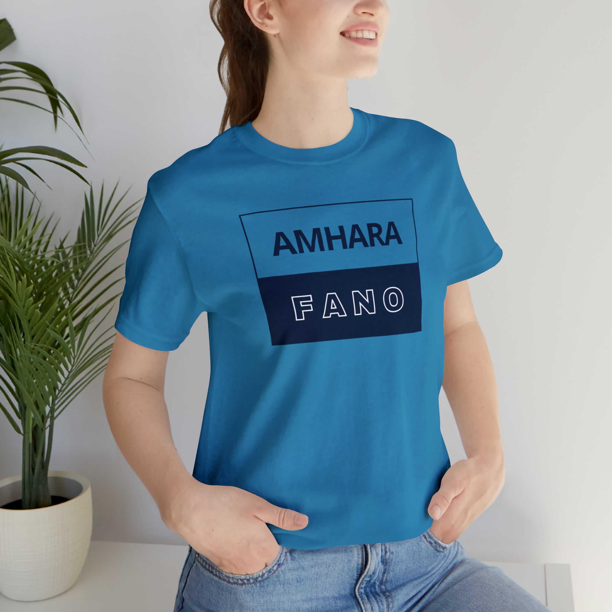 AMHARA FANO UNISEX JERSEY SHORT SLEEVE TEE